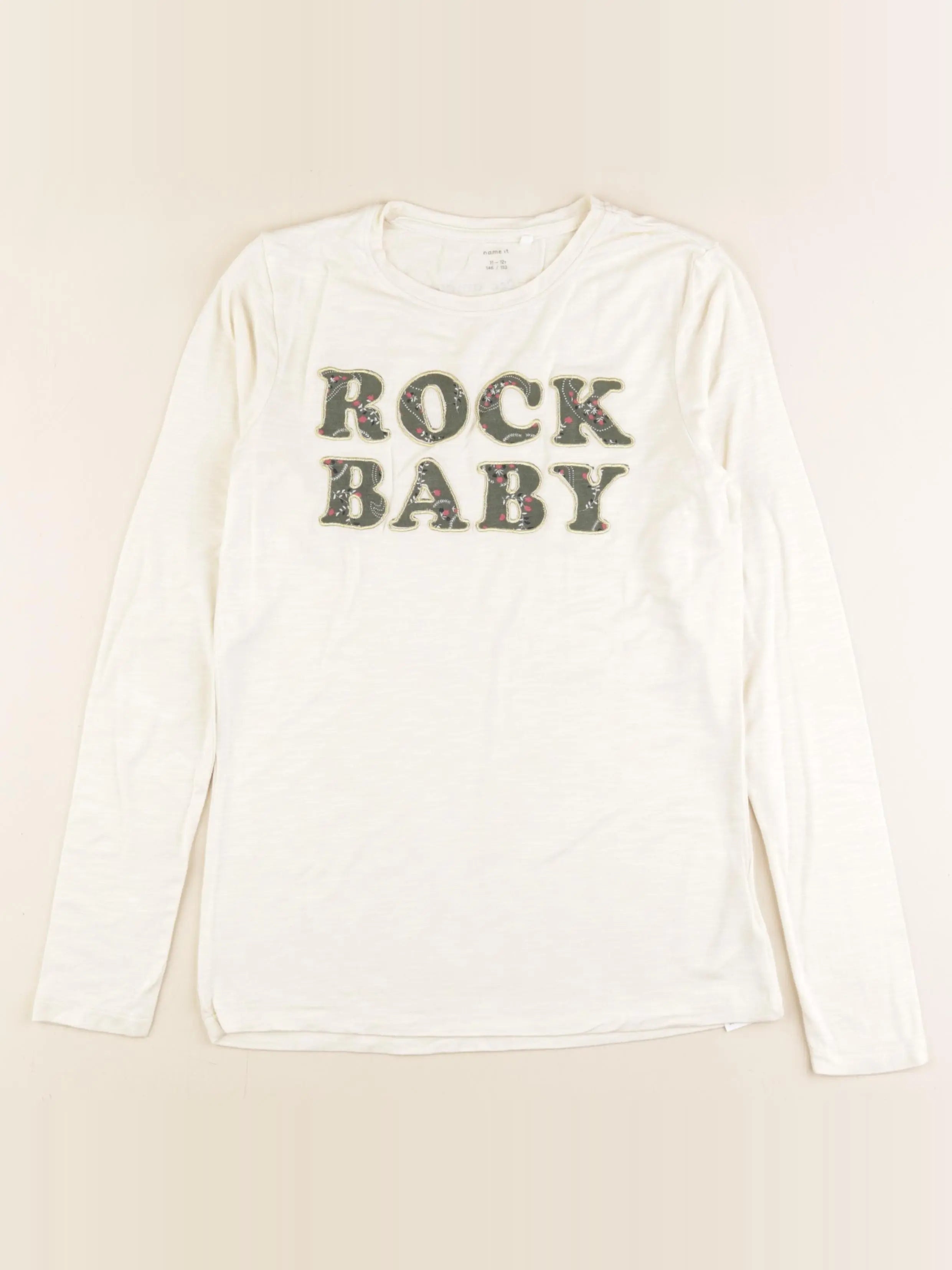 Name it - tee-shirt beige, or - 11/12 ans