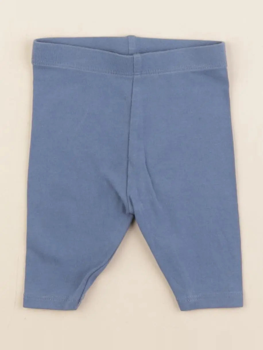 Vertbaudet - legging court bleu - 3 mois