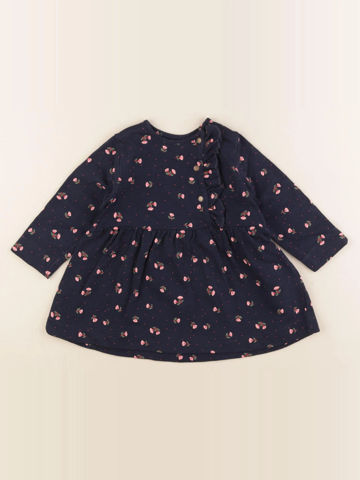 Vertbaudet - robe bleu - 18 mois