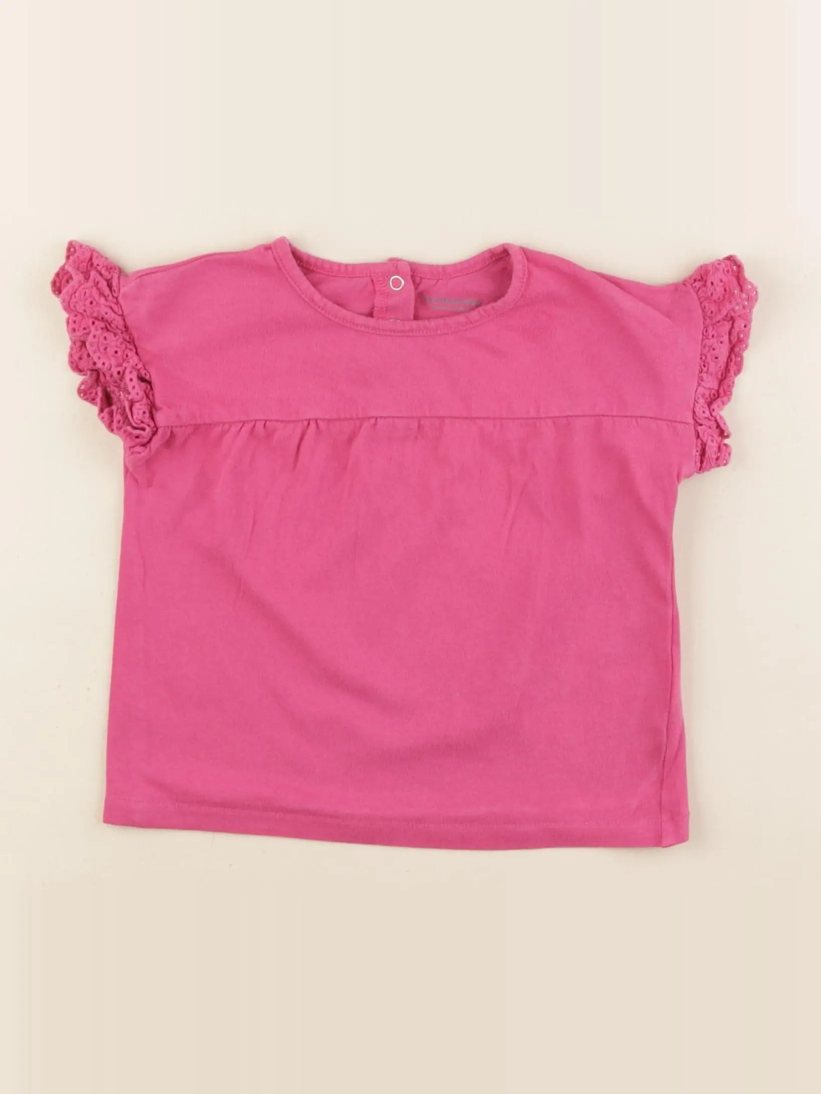 Vertbaudet - tee-shirt rose - 24 mois