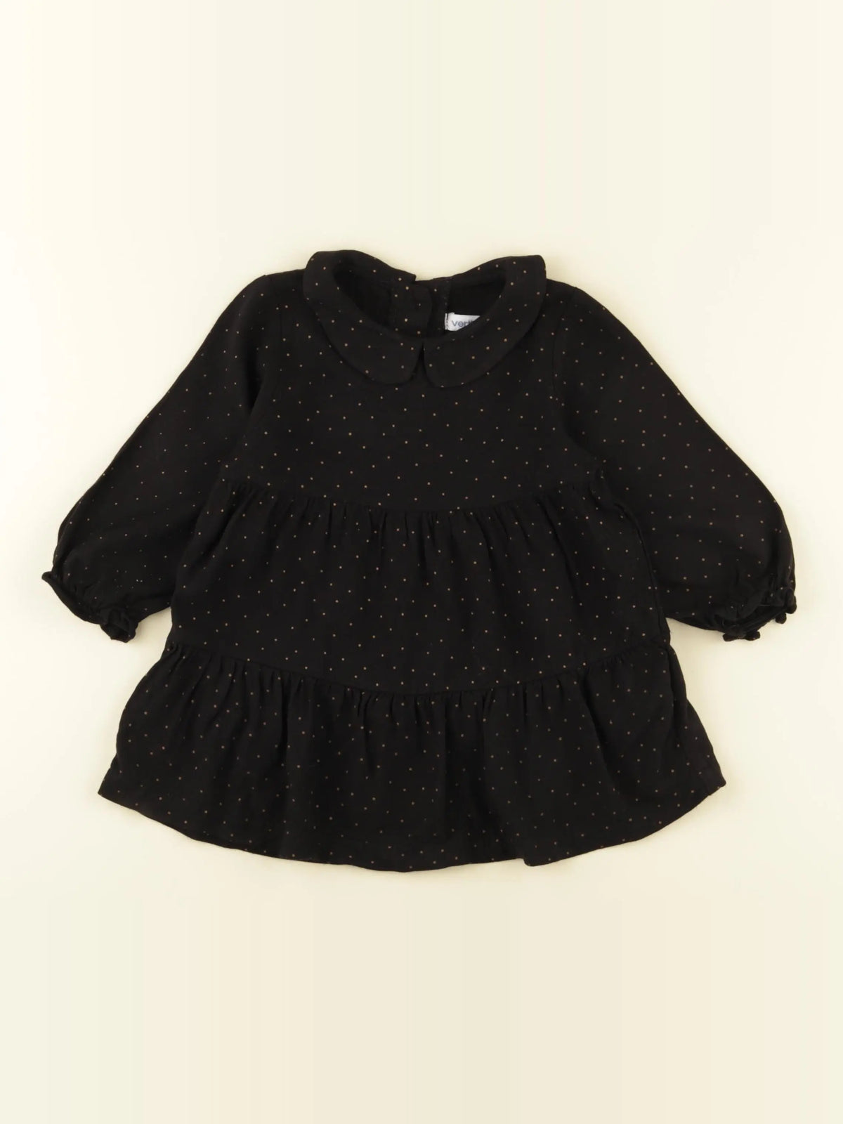 Vertbaudet - robe noir - 12 mois