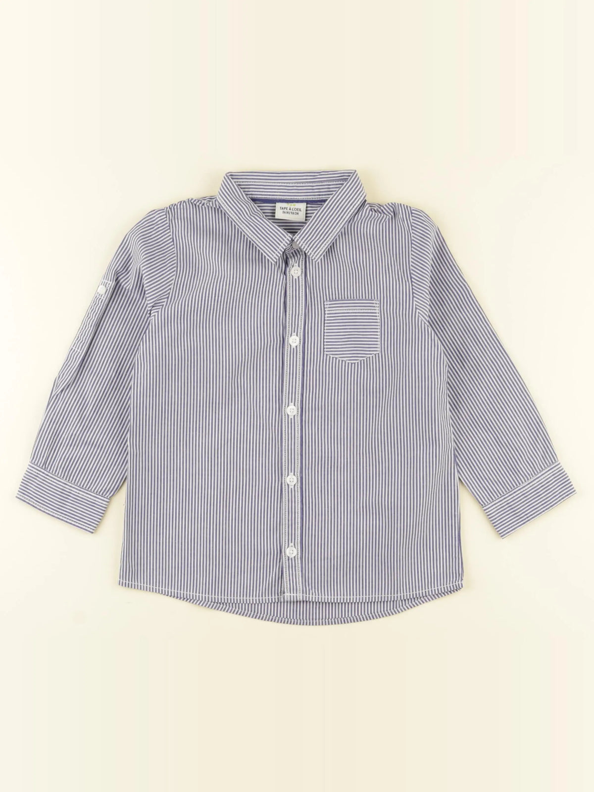Tape à l'oeil - chemise blanc, bleu - 36 mois