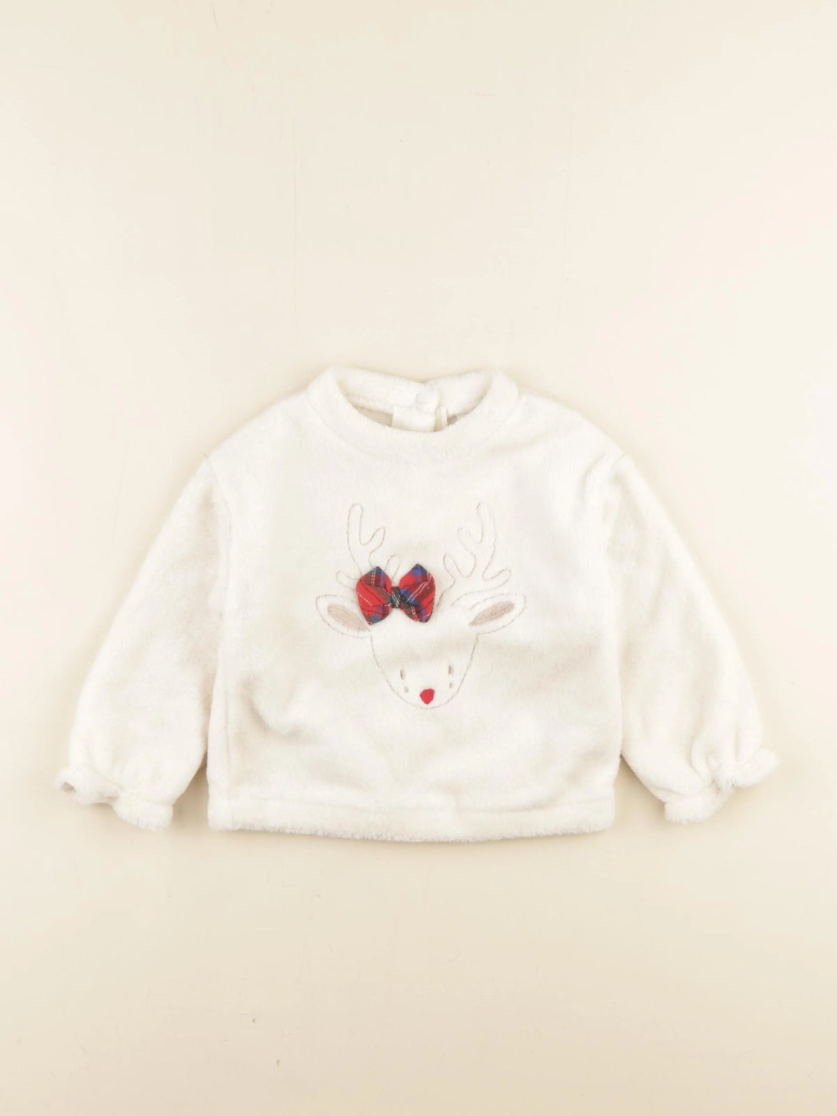 Vertbaudet - sweat or, beige - 24 mois