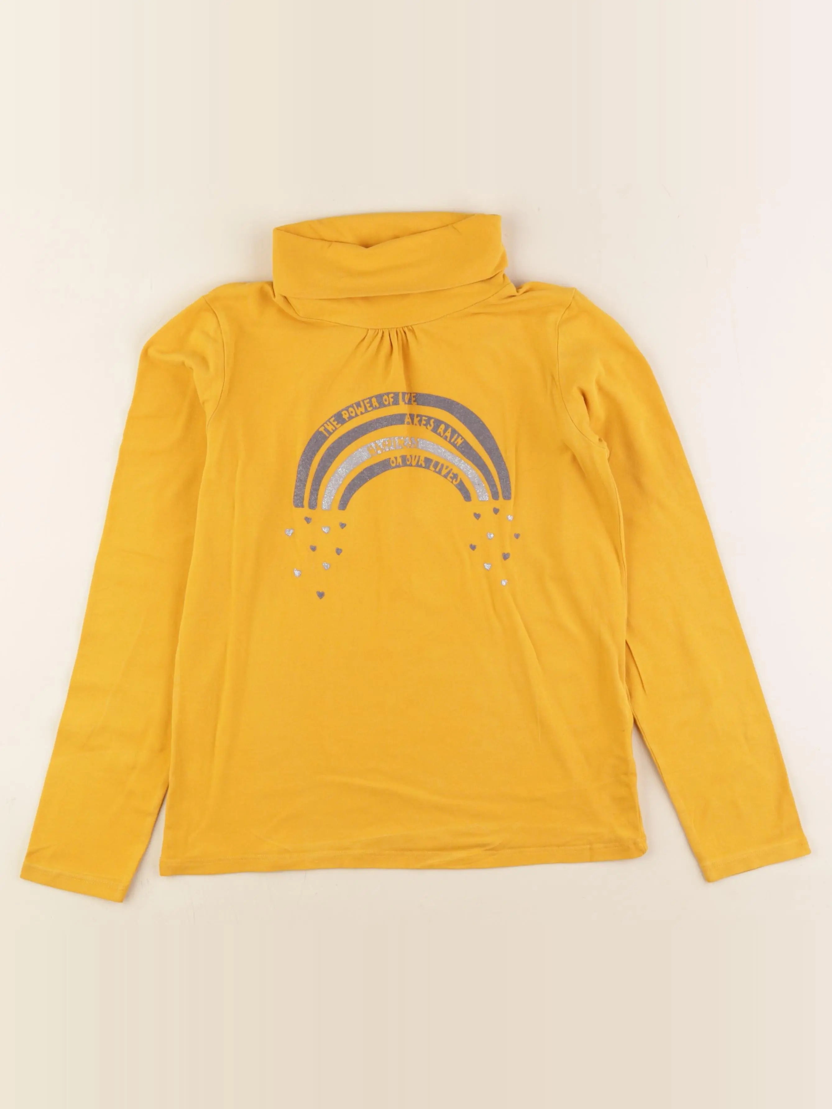Vertbaudet - sous-pull jaune - 12 ans