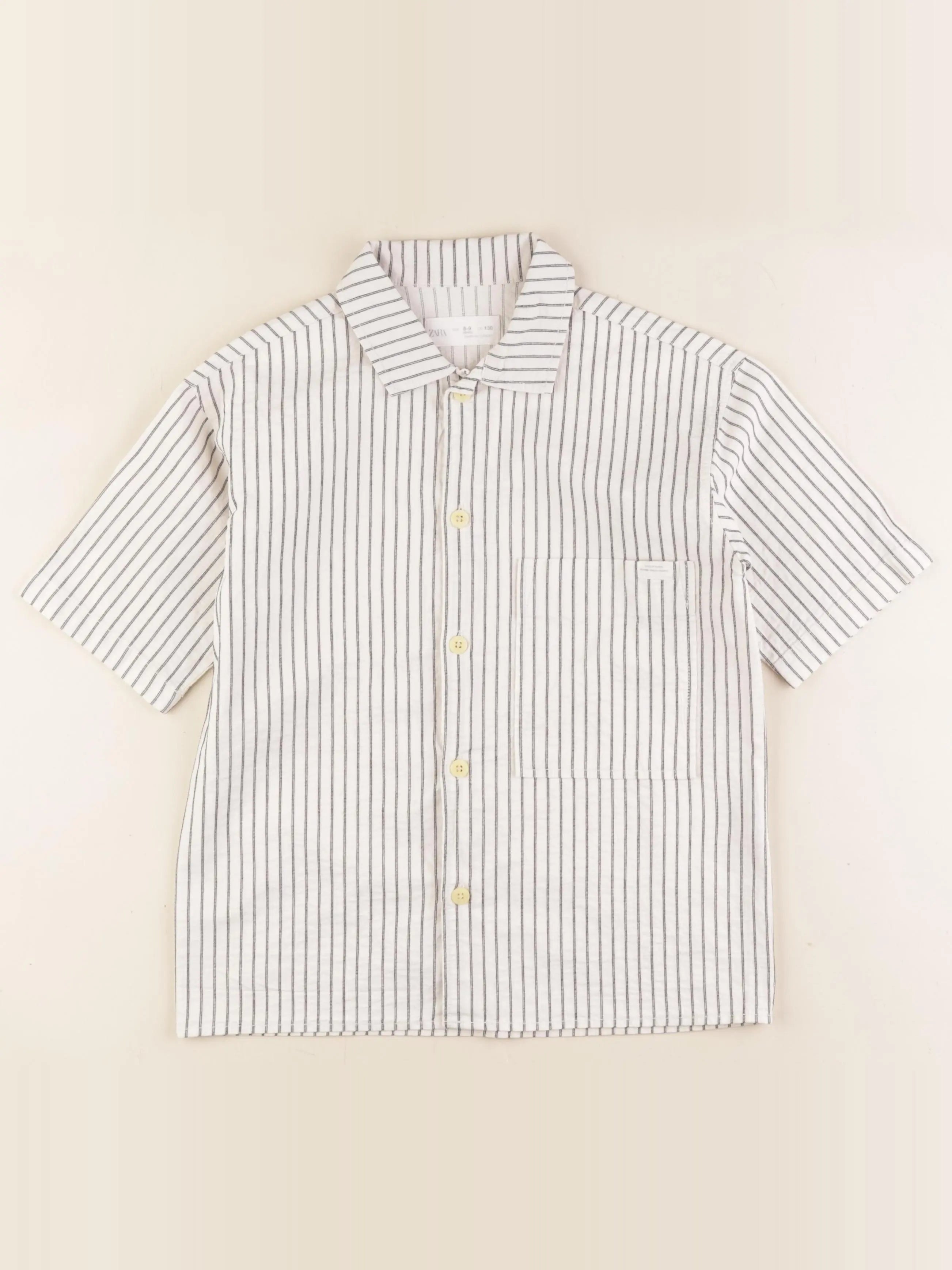 Zara - chemise blanc - 8/9 ans