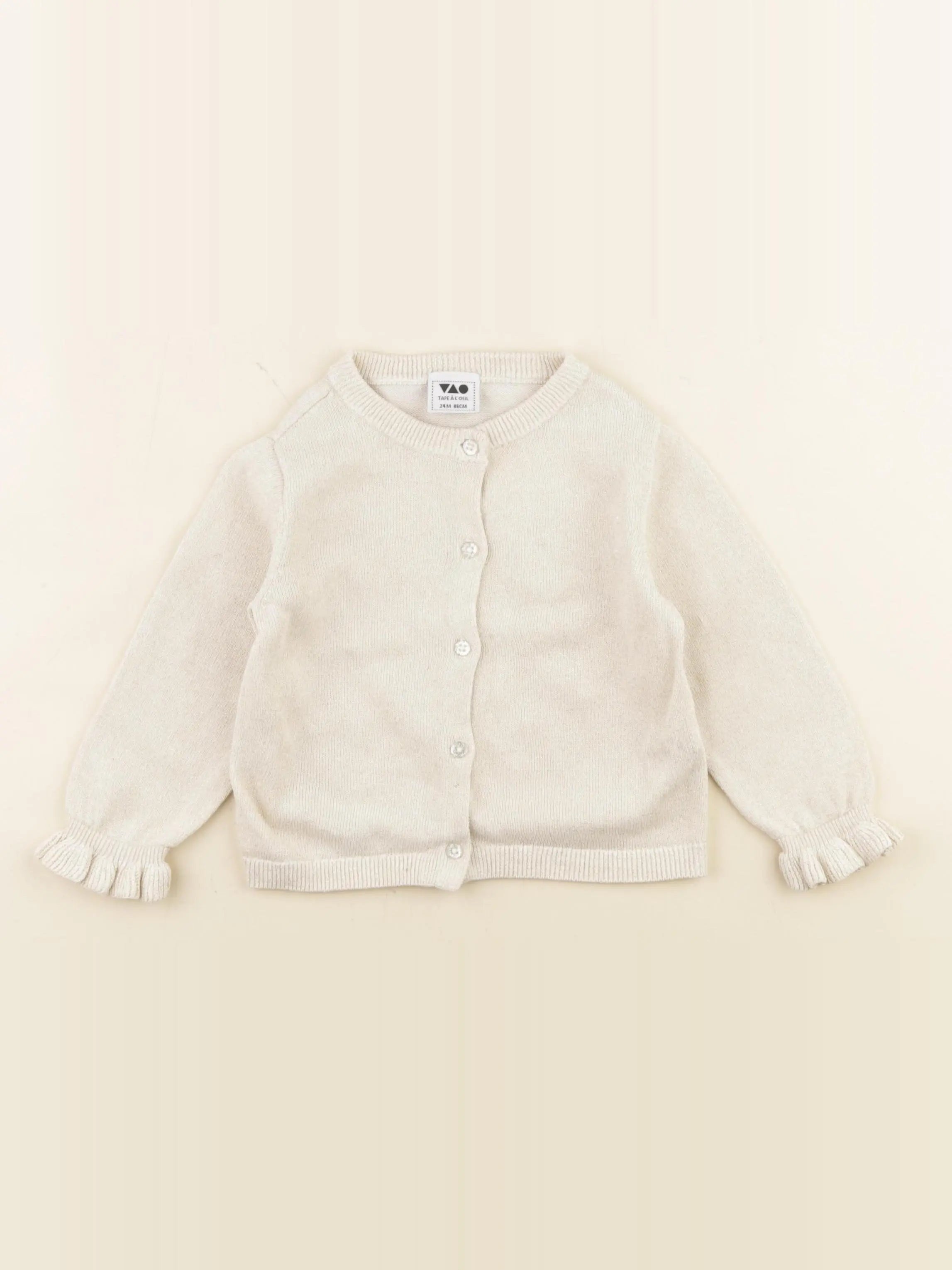 Tape à l'oeil - gilet beige, or - 24 mois