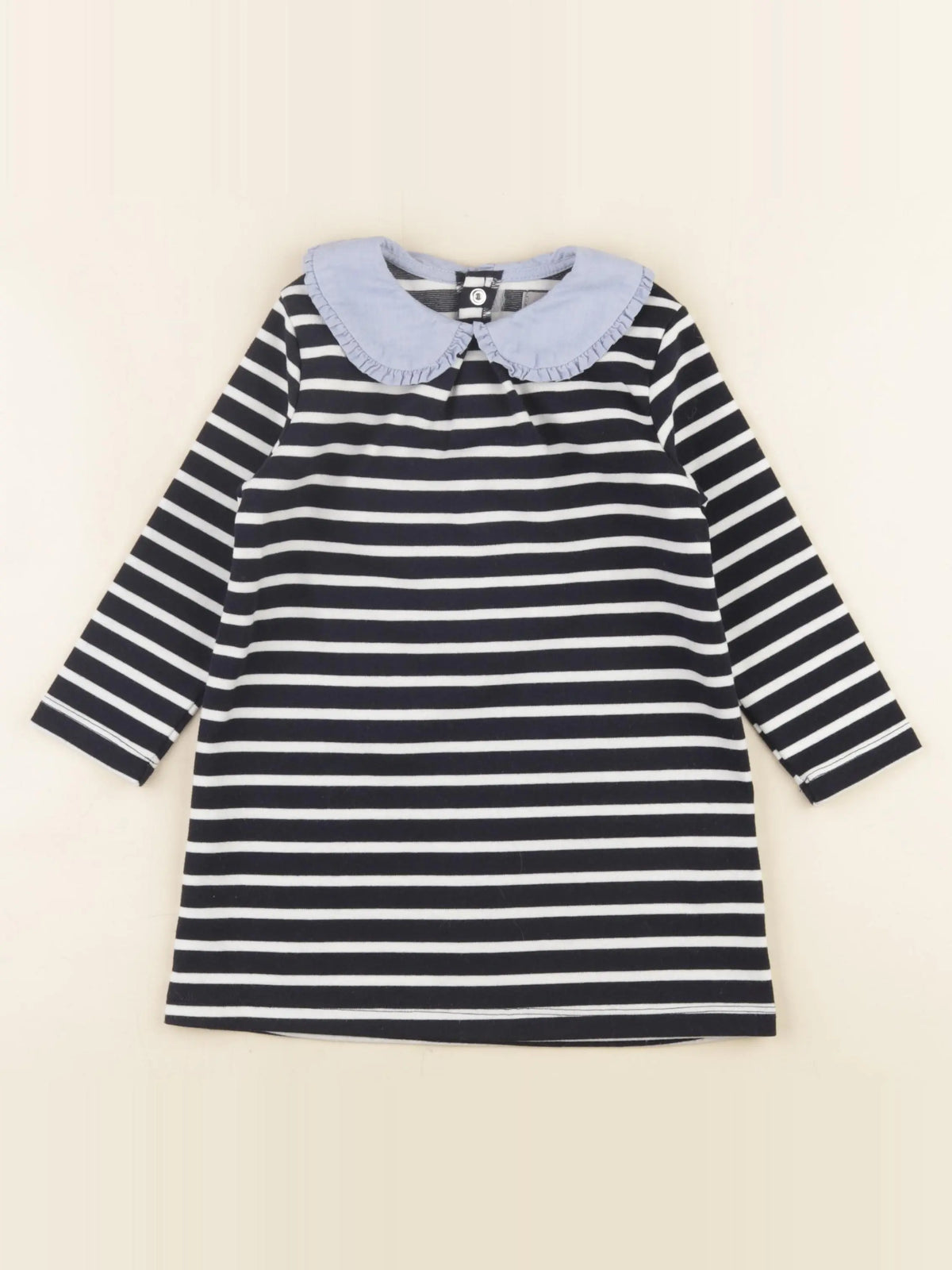 Boutchou - robe bleu, blanc - 24 mois