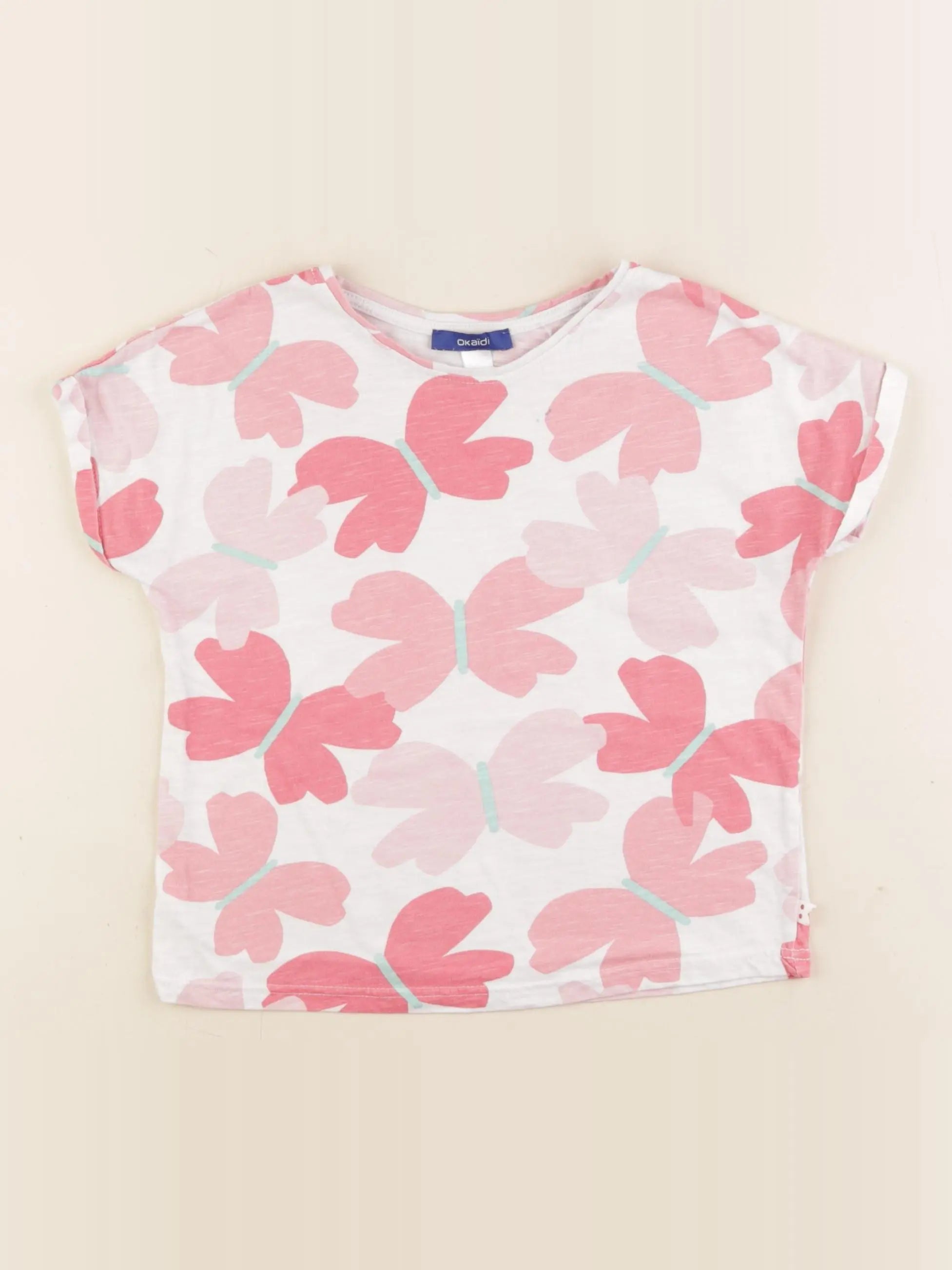Okaidi - tee-shirt rose - 6 ans