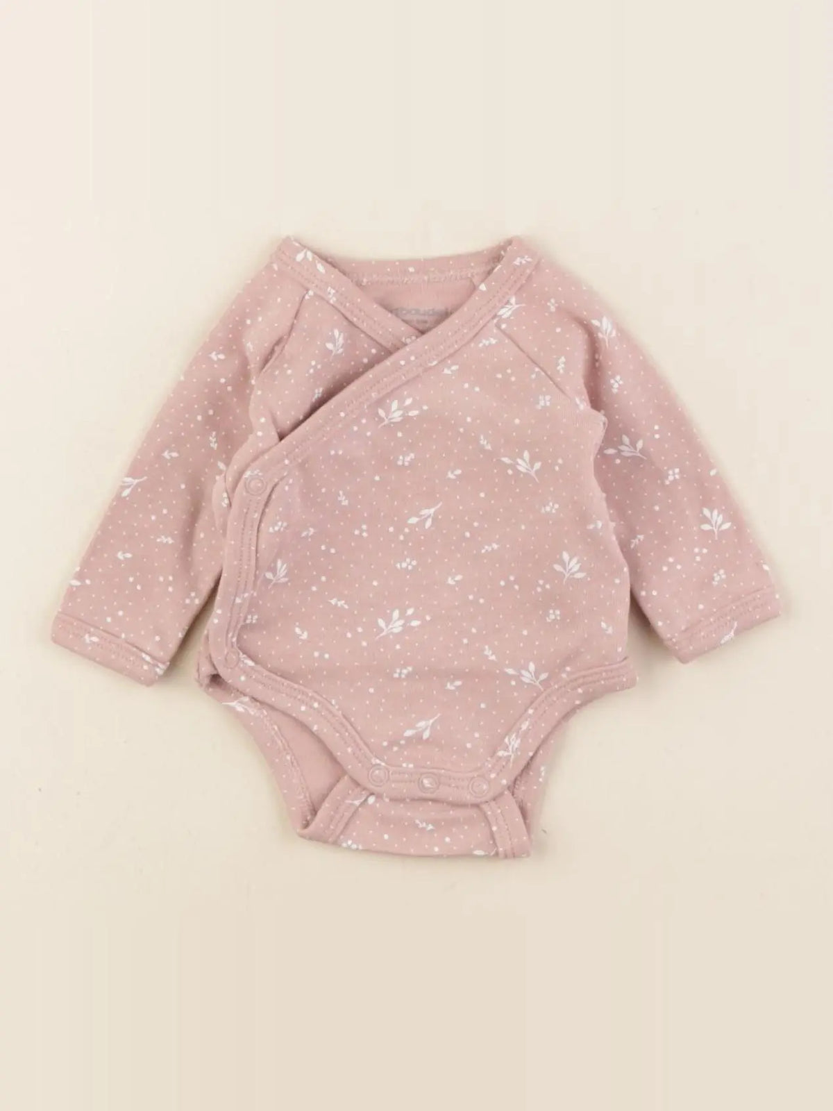 Vertbaudet - body rose - 0 mois