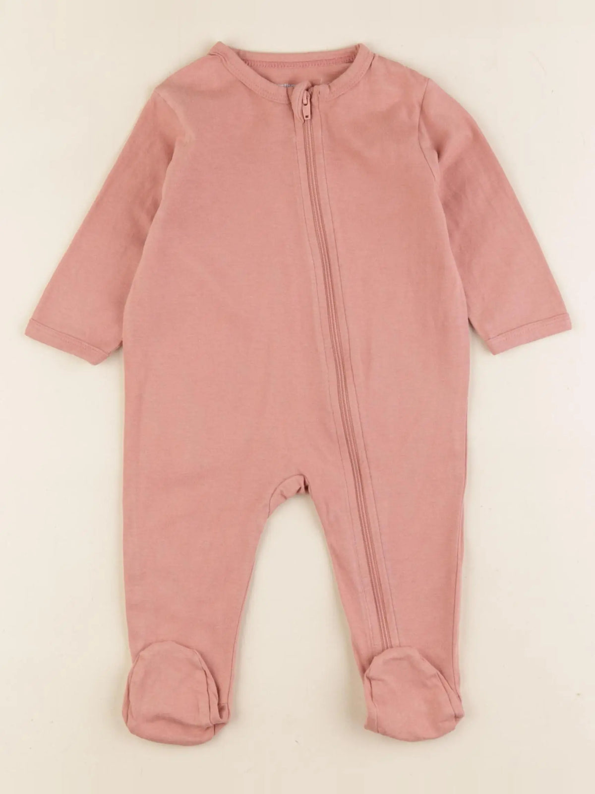 Vertbaudet - pyjama coton rose - 6 mois