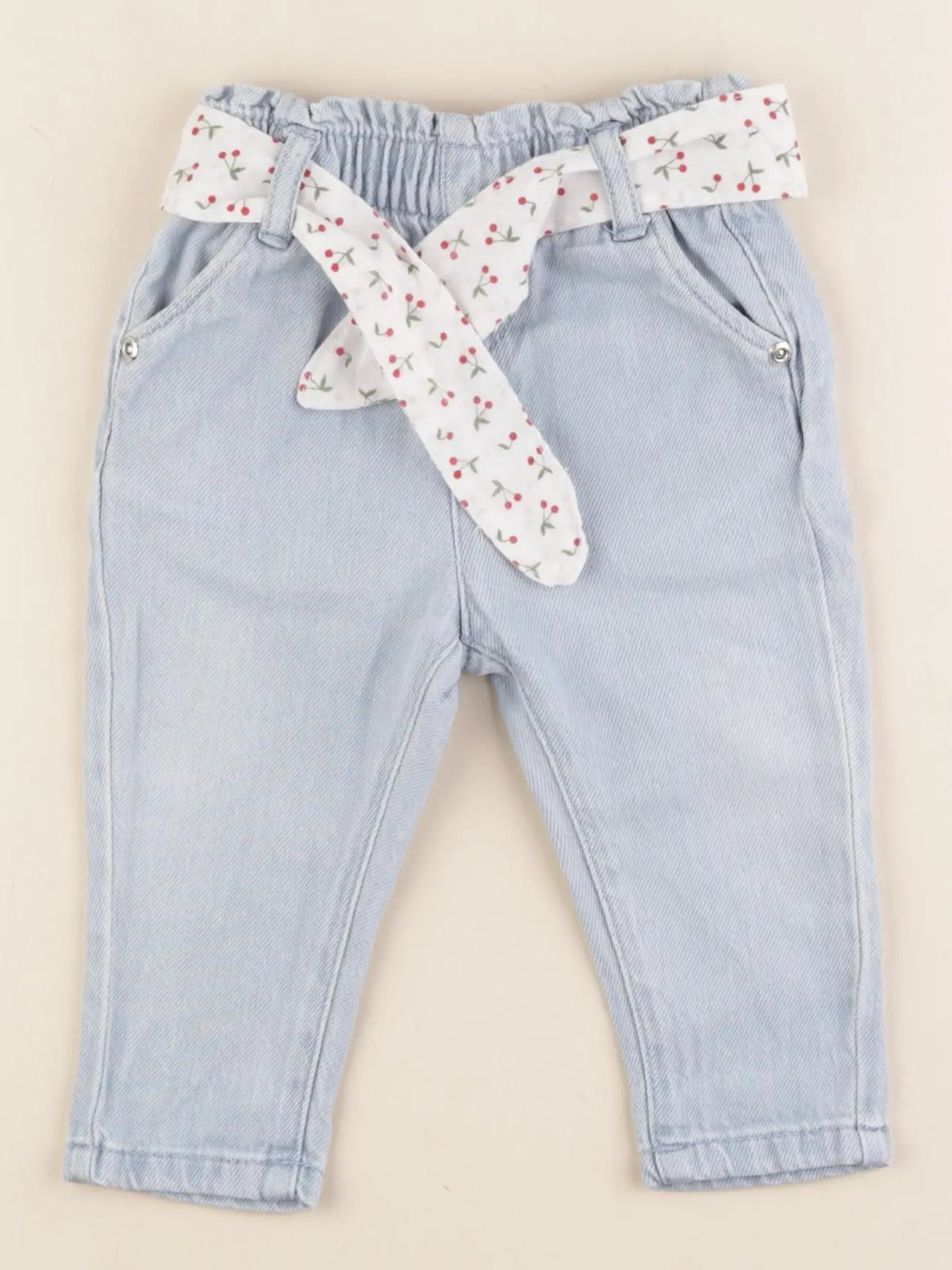 Vertbaudet - pantalon bleu - 6 mois