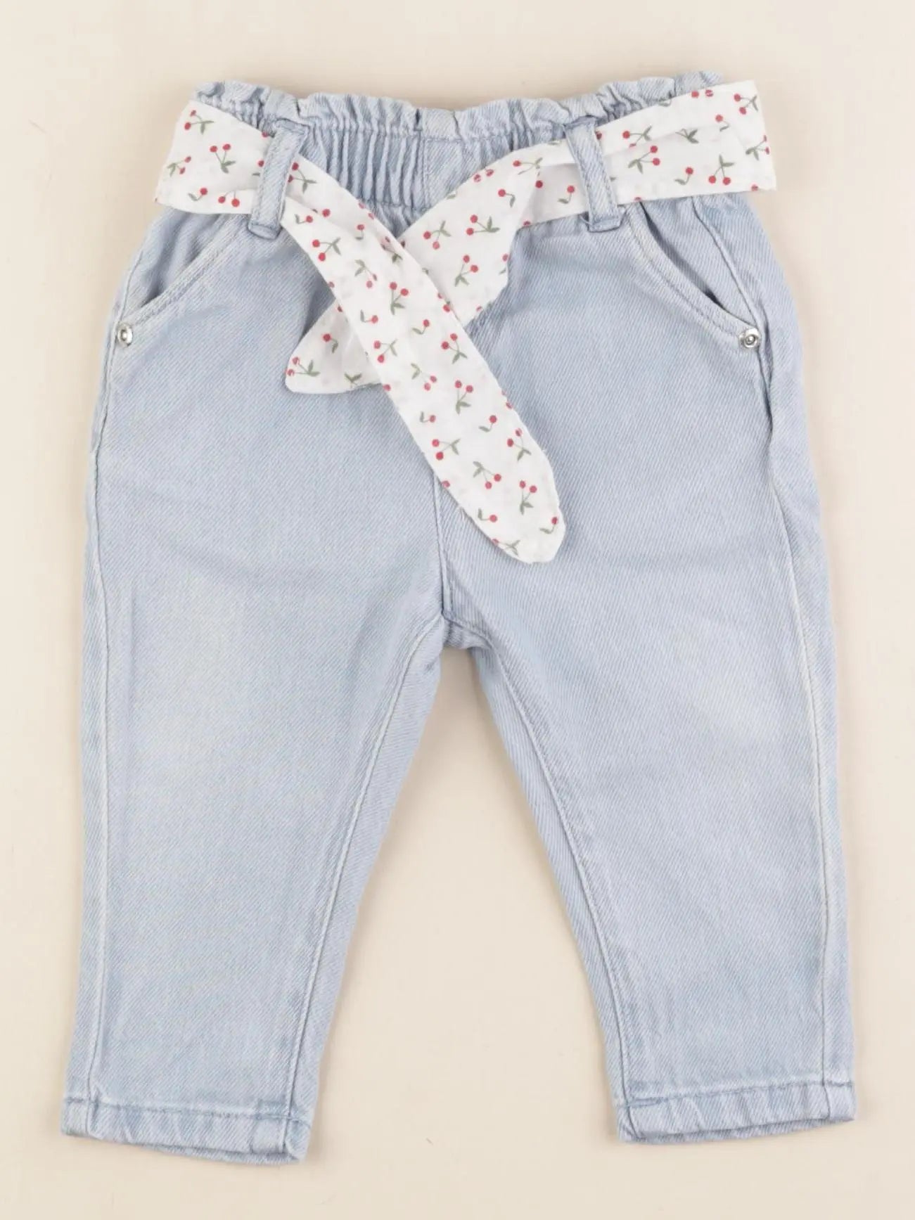 Vertbaudet - pantalon bleu - 6 mois