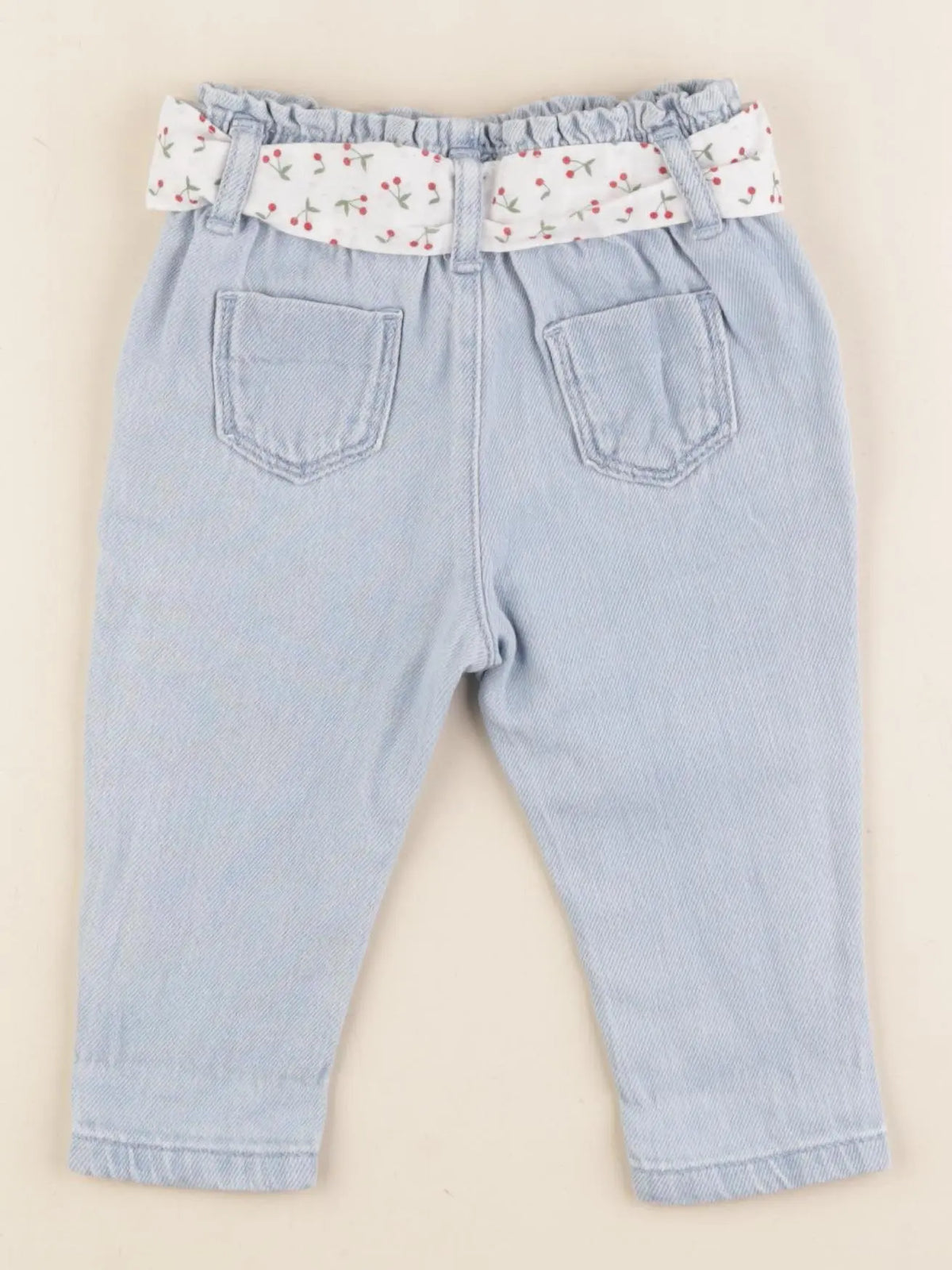 Vertbaudet - pantalon bleu - 6 mois