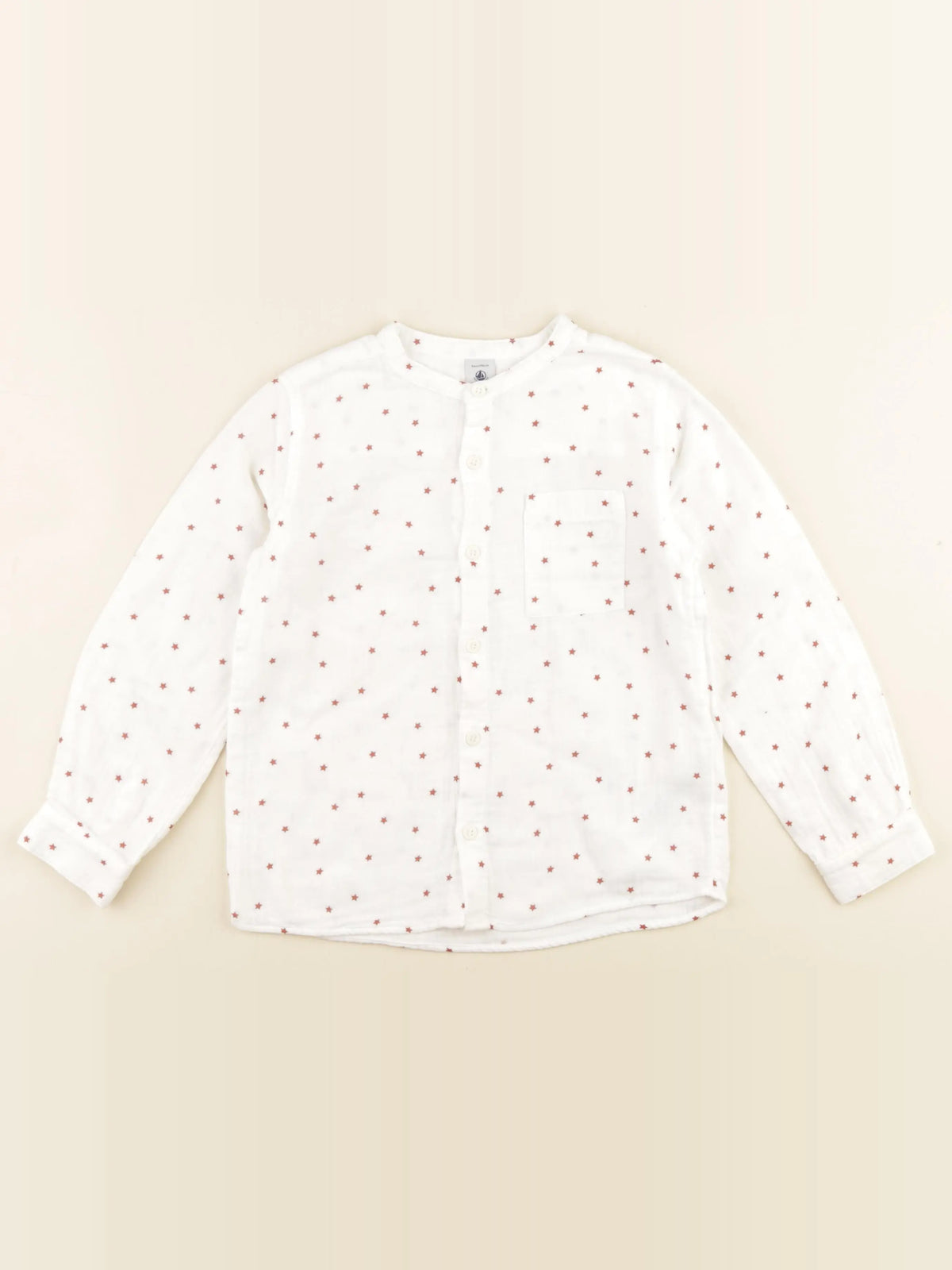 Petit Bateau - chemise blanc - 6 ans