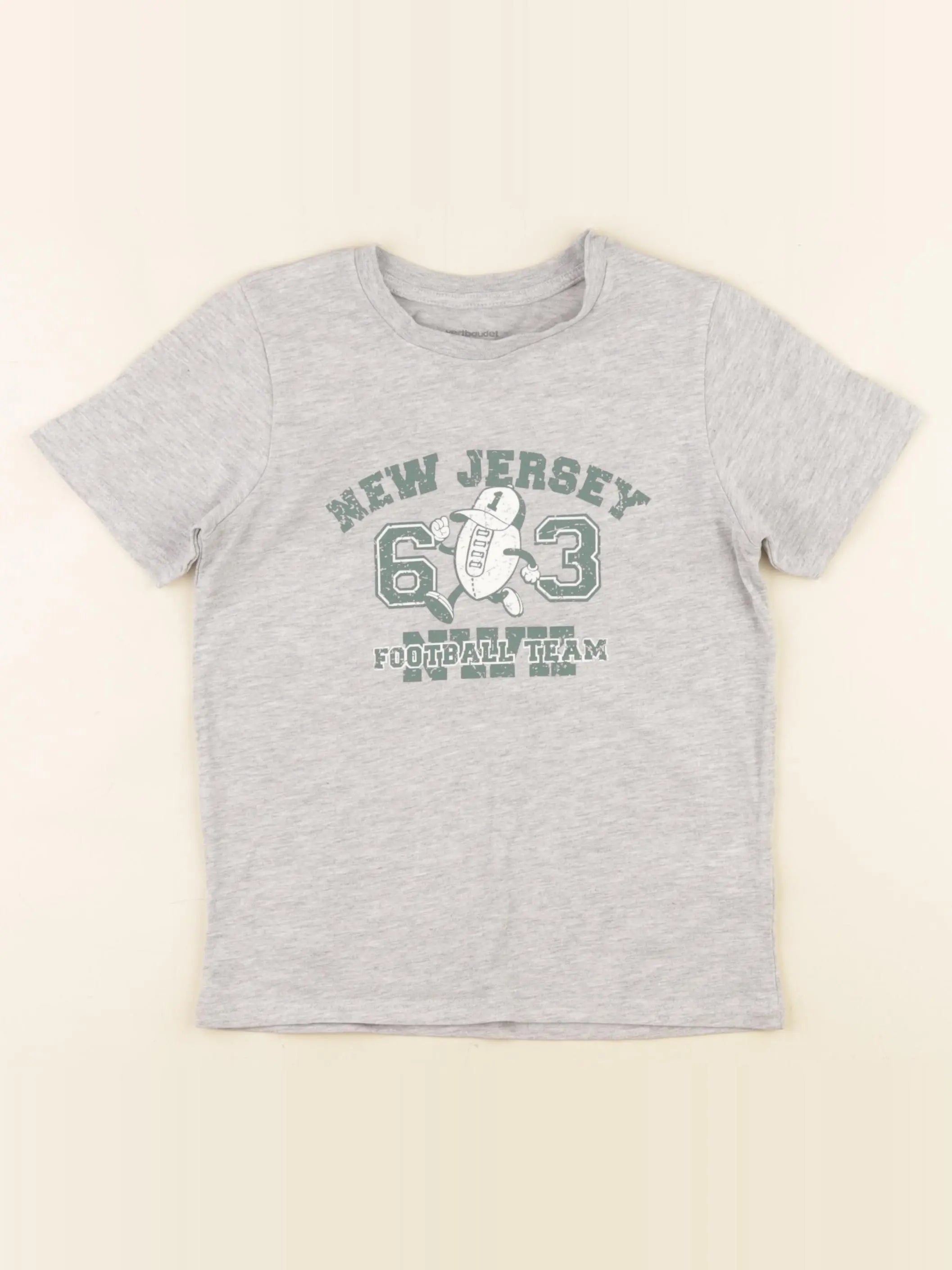 Vertbaudet - tee-shirt gris - 6 ans