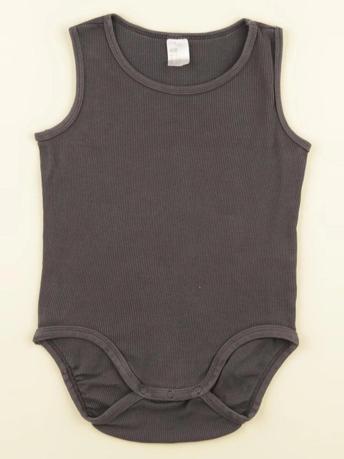 H&M - body gris - 18/24 mois