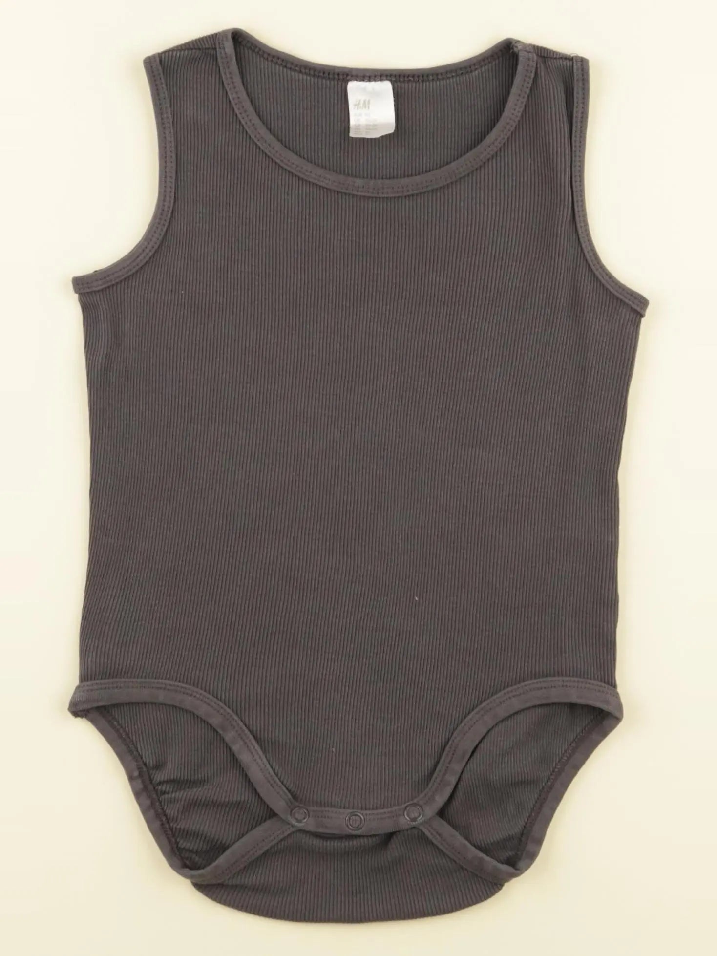 H&M - body gris - 18/24 mois