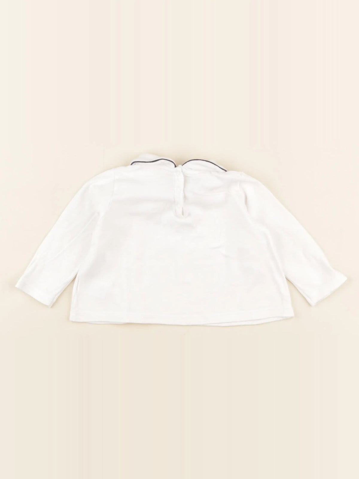 Petit Bateau - tee-shirt blanc - 12 mois