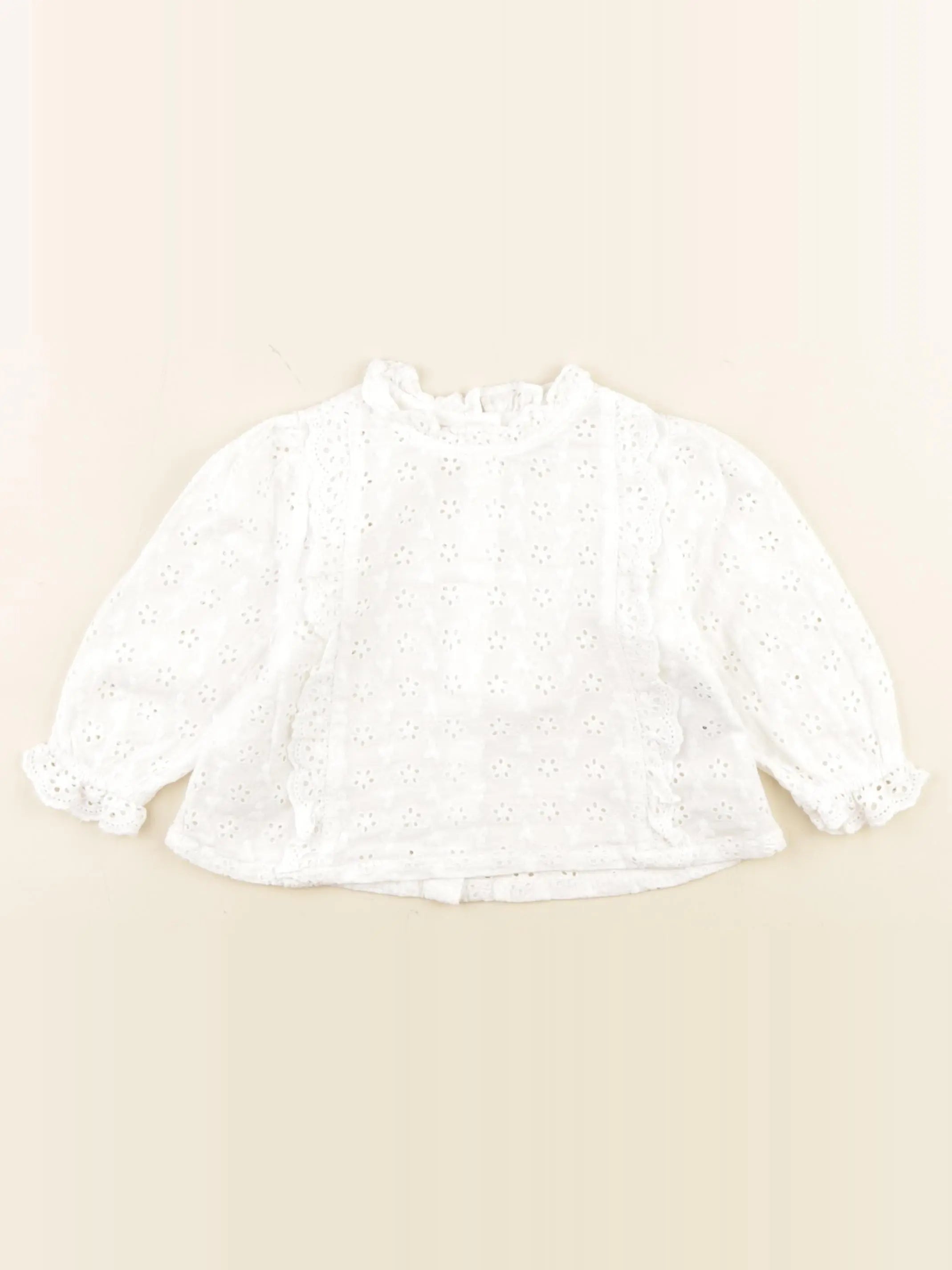 Vertbaudet - blouse blanc - 12 mois