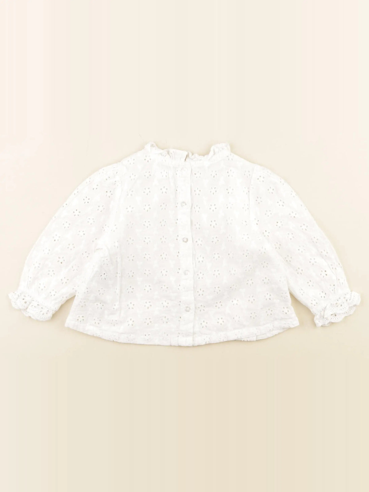 Vertbaudet - blouse blanc - 12 mois