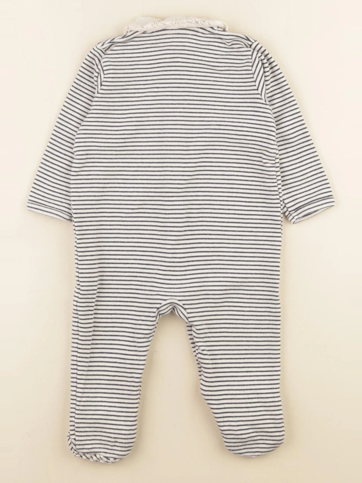 Vertbaudet - pyjama coton blanc, bleu - 18 mois
