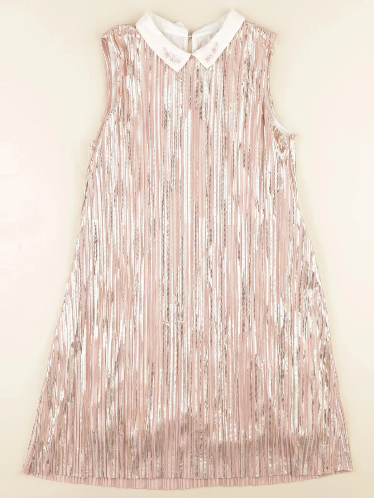 IKKS - robe rose, or - 12 ans