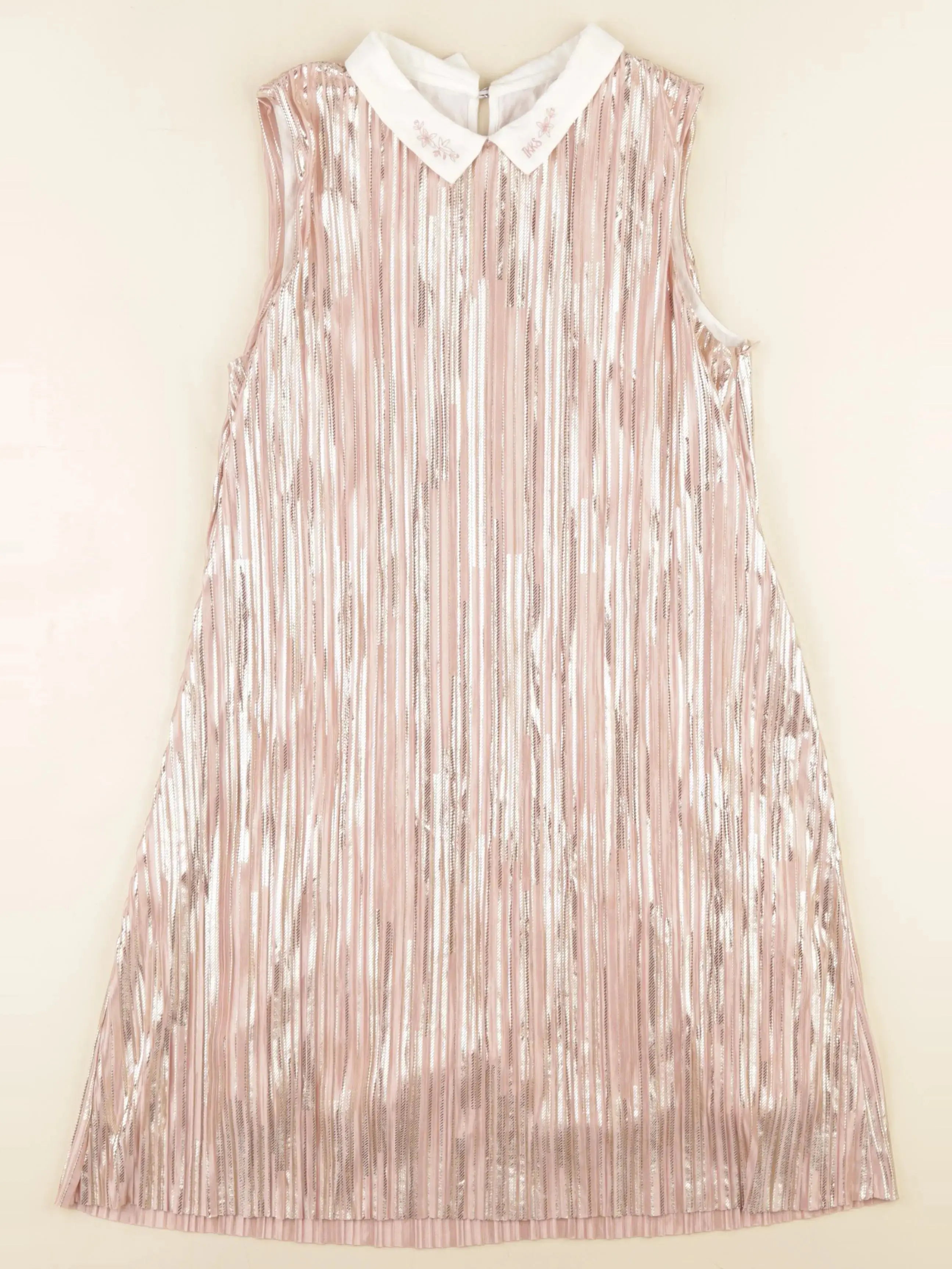 IKKS - robe rose, or - 12 ans