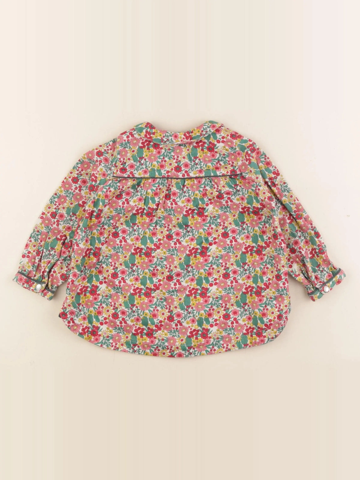 Petit Bateau - chemise multicolore - 24 mois