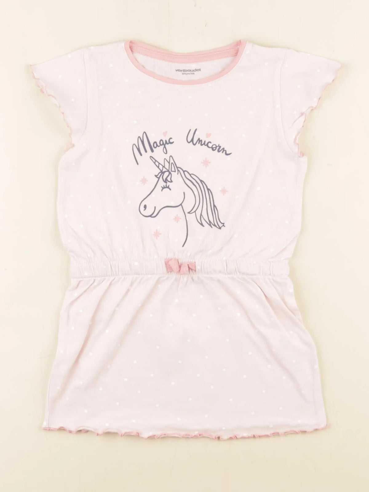 Vertbaudet - robe rose - 3 ans