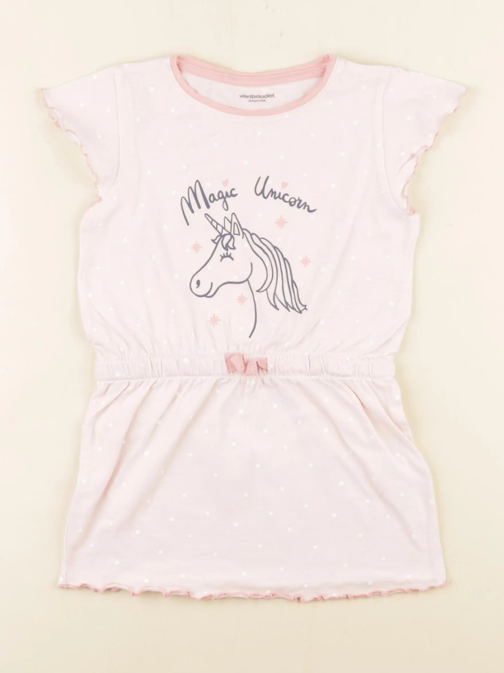 Vertbaudet - robe rose - 3 ans