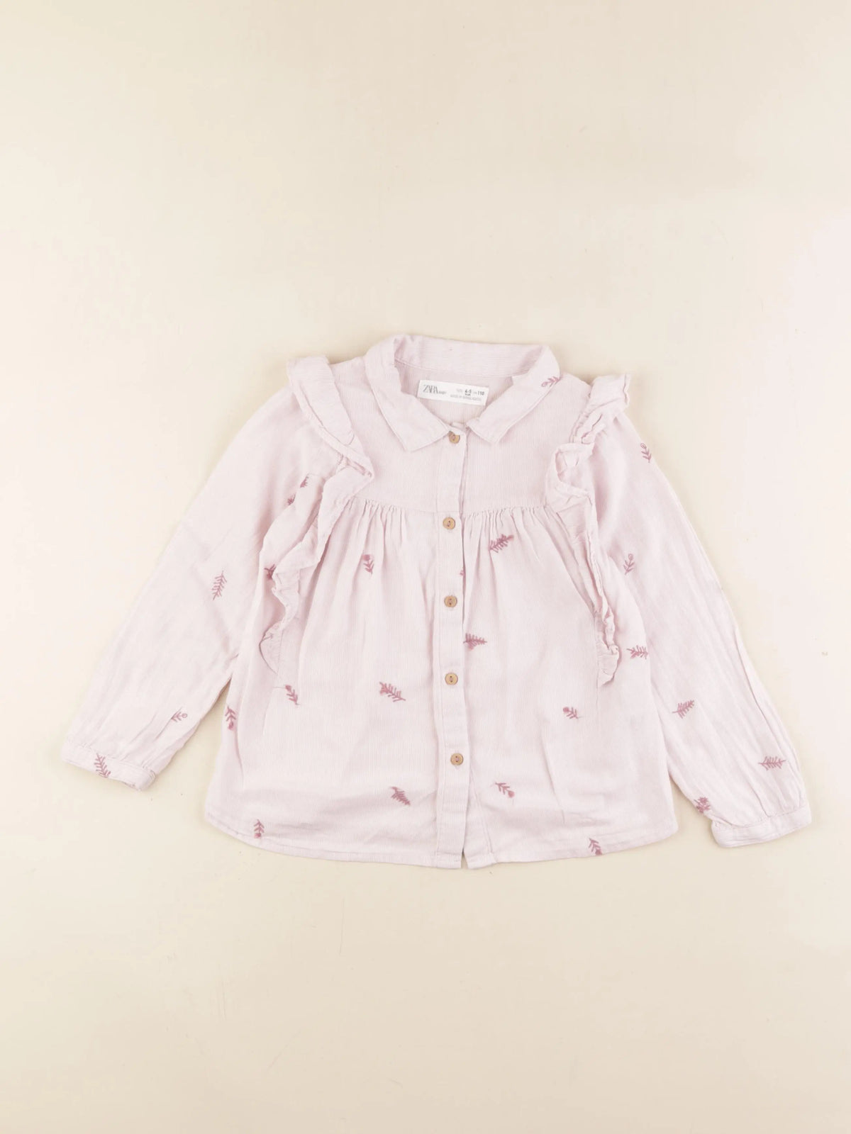Zara - blouse rose - 4/5 ans