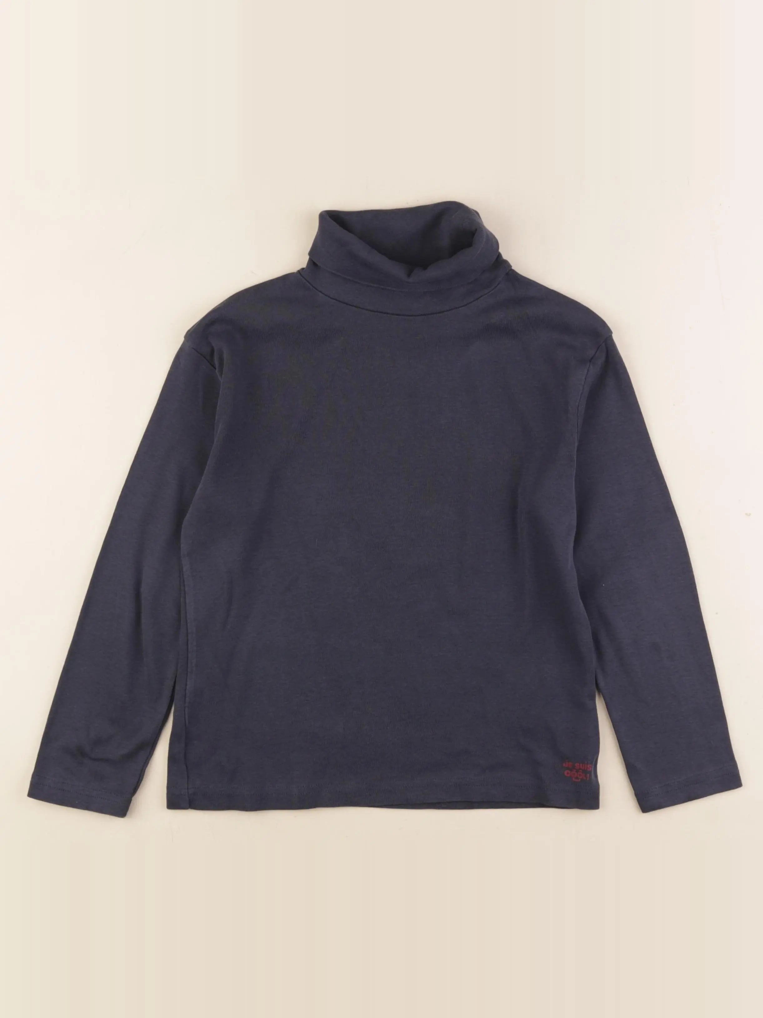 Vertbaudet - sous-pull bleu - 8 ans