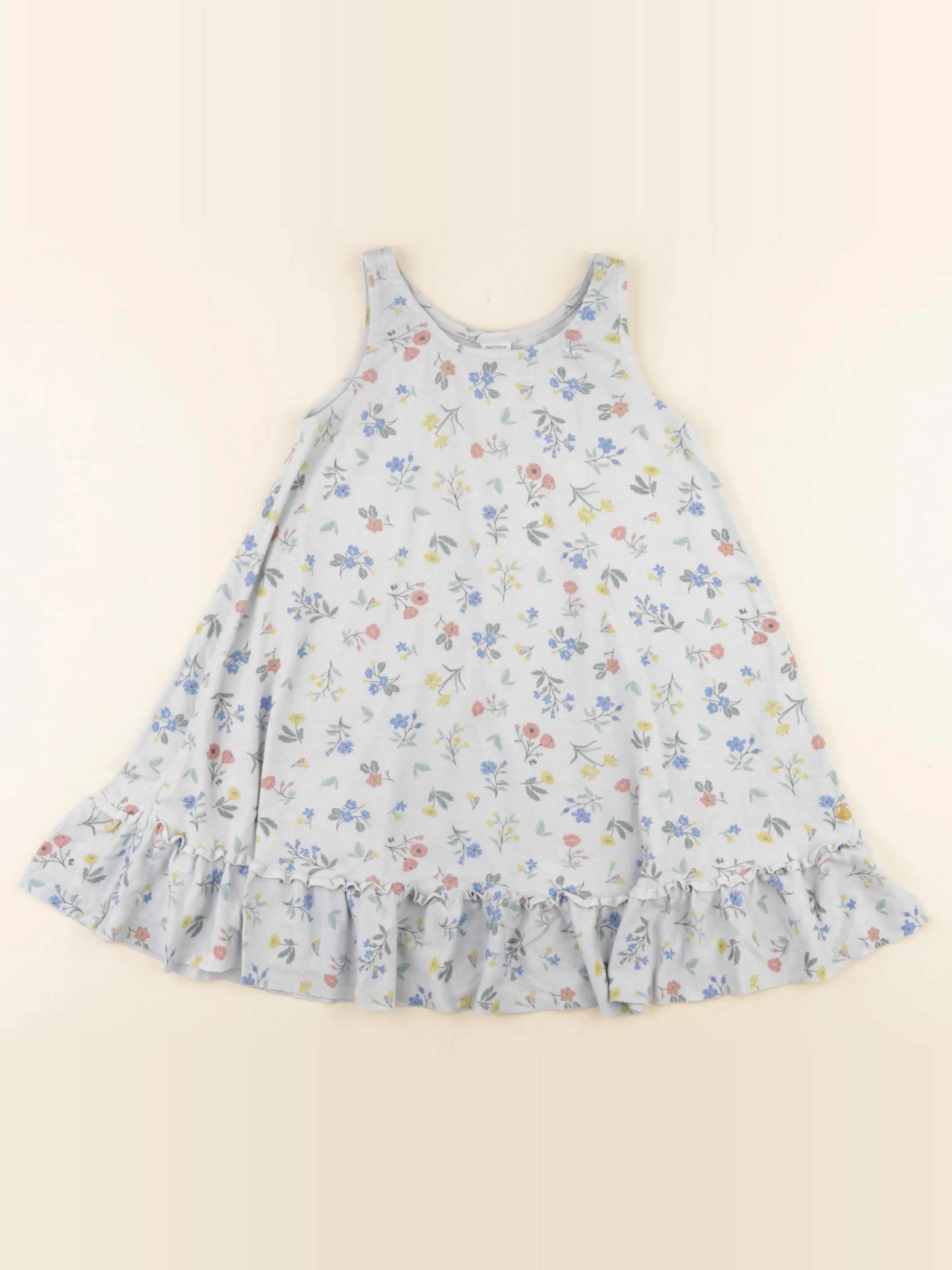 Petit Bateau - chemise de nuit coton bleu - 6 ans