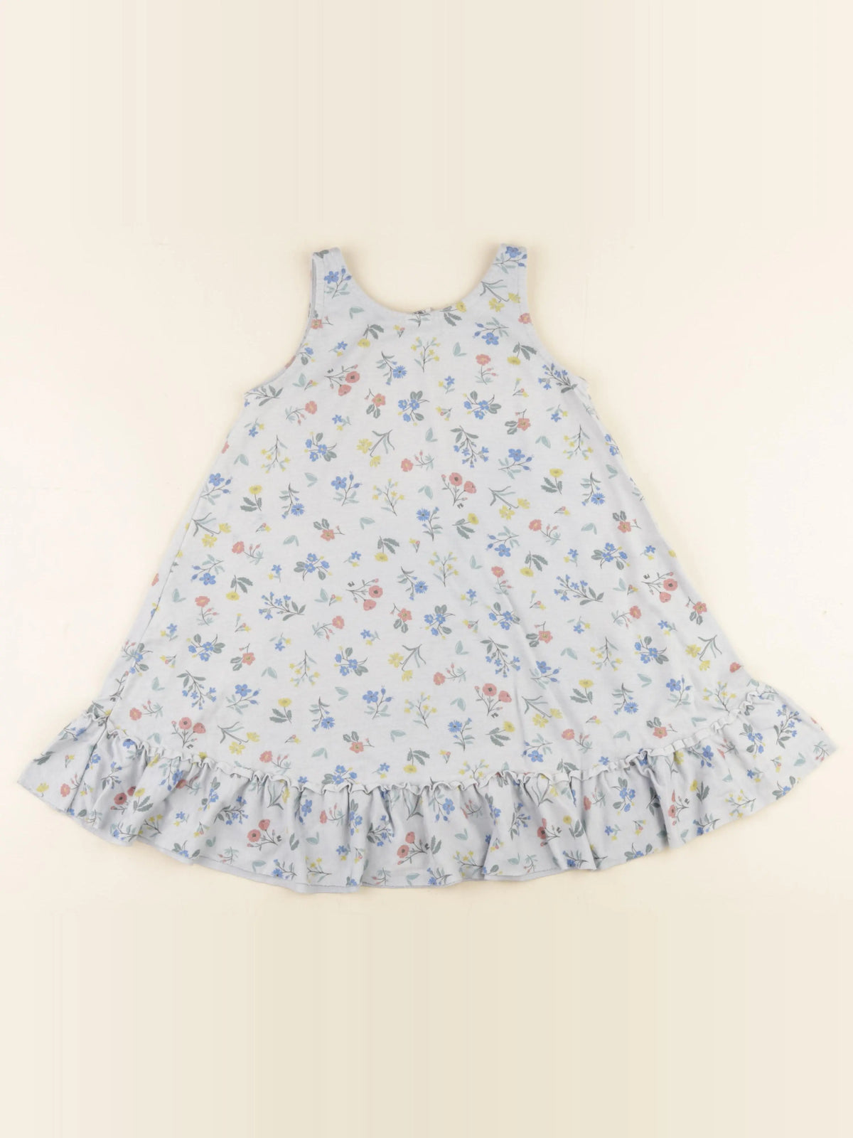 Petit Bateau - chemise de nuit coton bleu - 6 ans