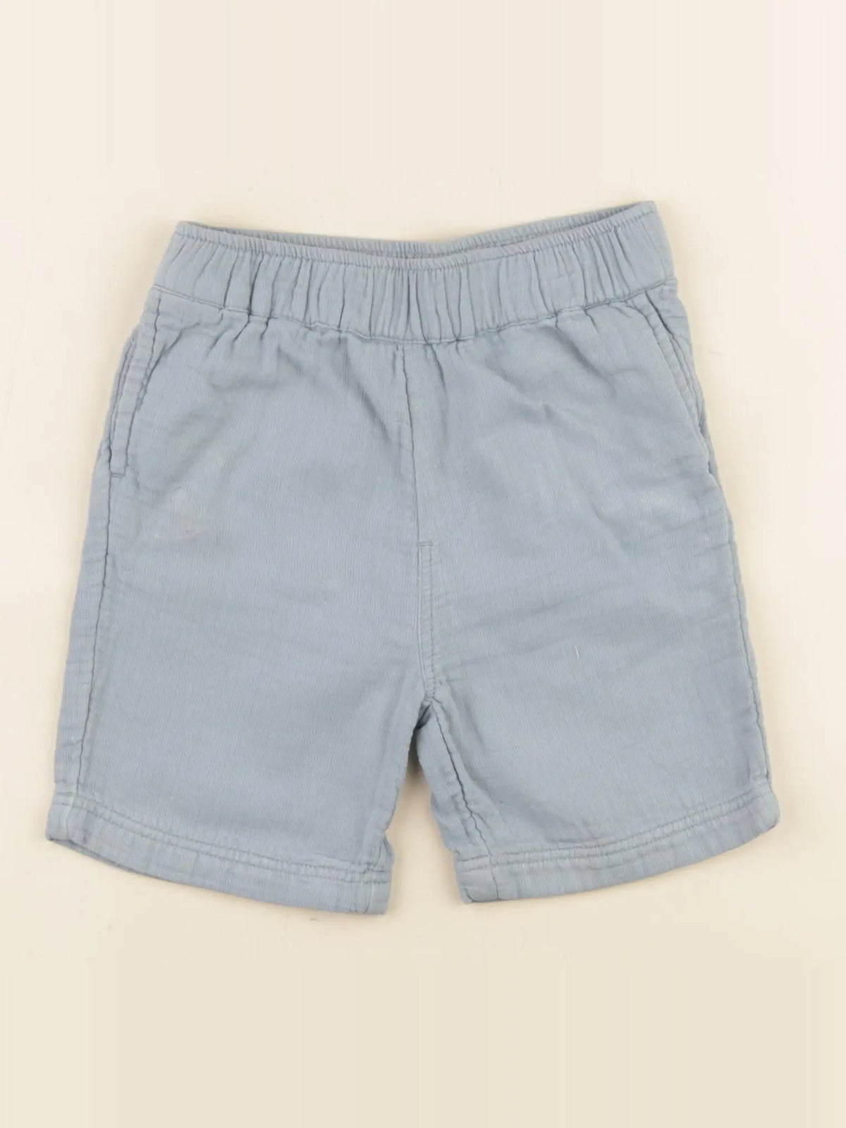 Monoprix - short bleu - 24 mois