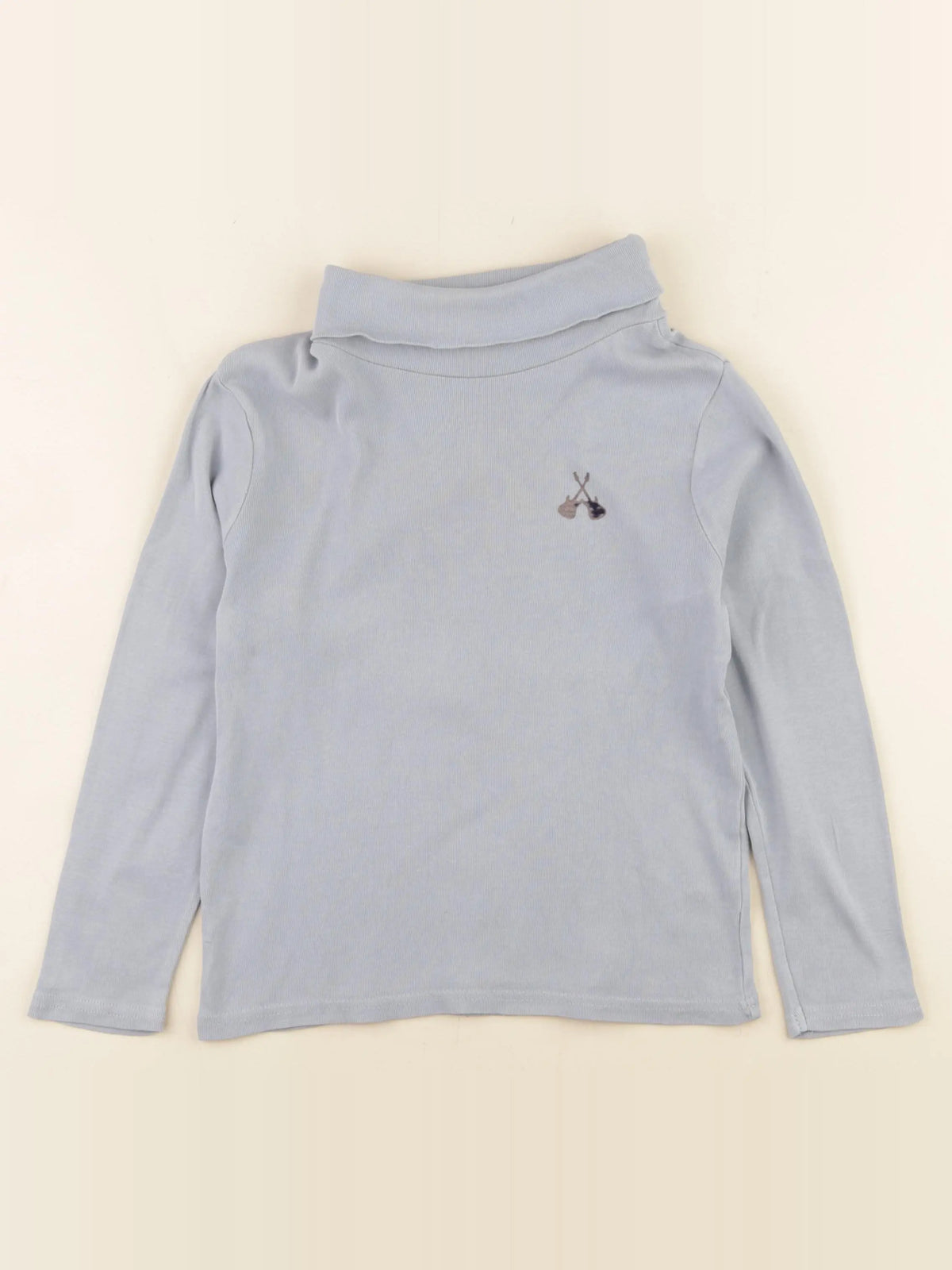 Vertbaudet - sous-pull bleu - 8 ans