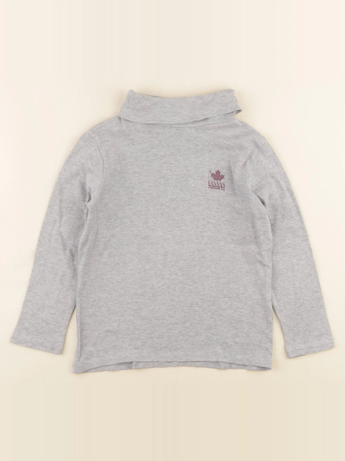 Vertbaudet - sous-pull gris - 6 ans