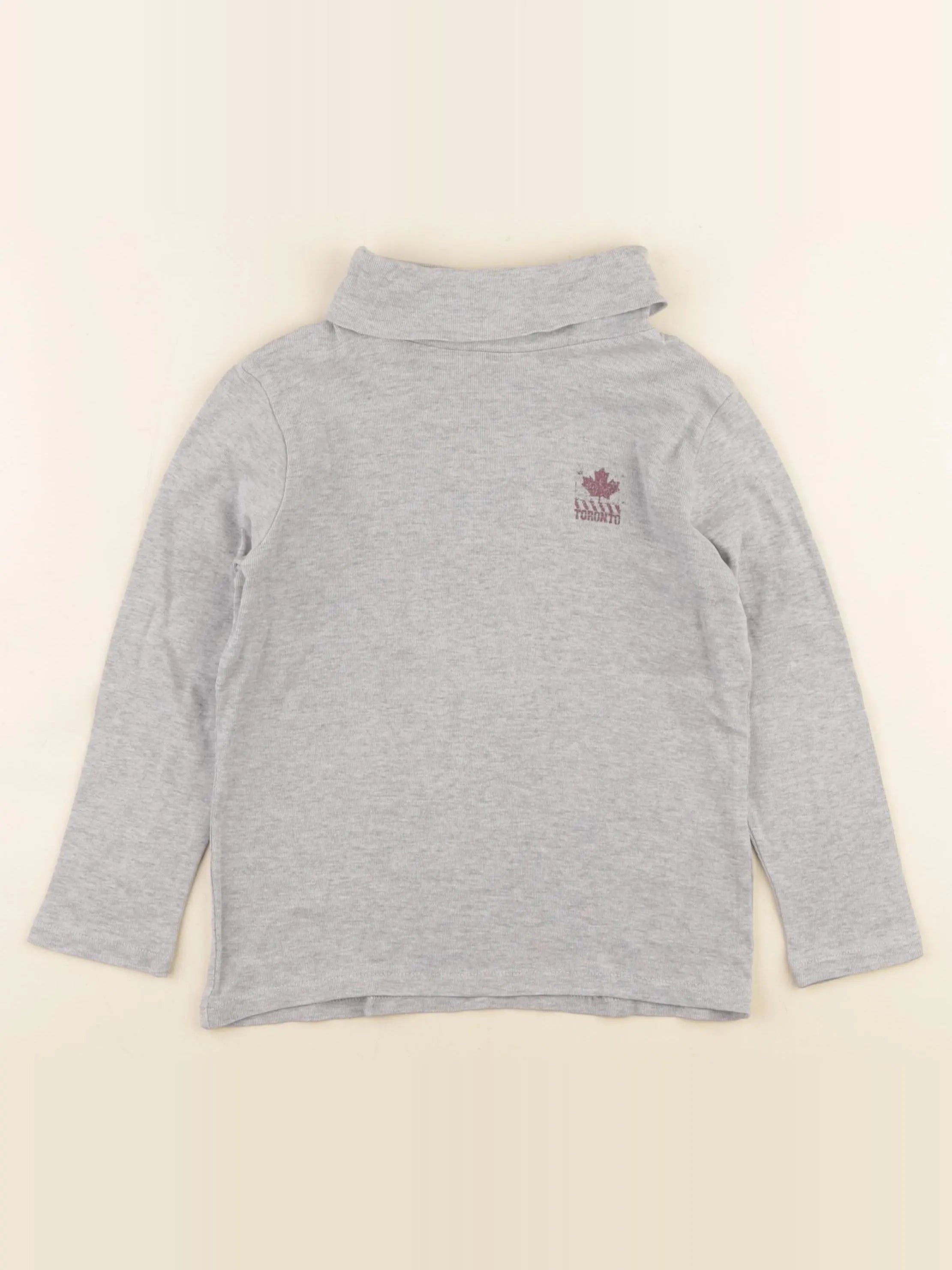 Vertbaudet - sous-pull gris - 6 ans