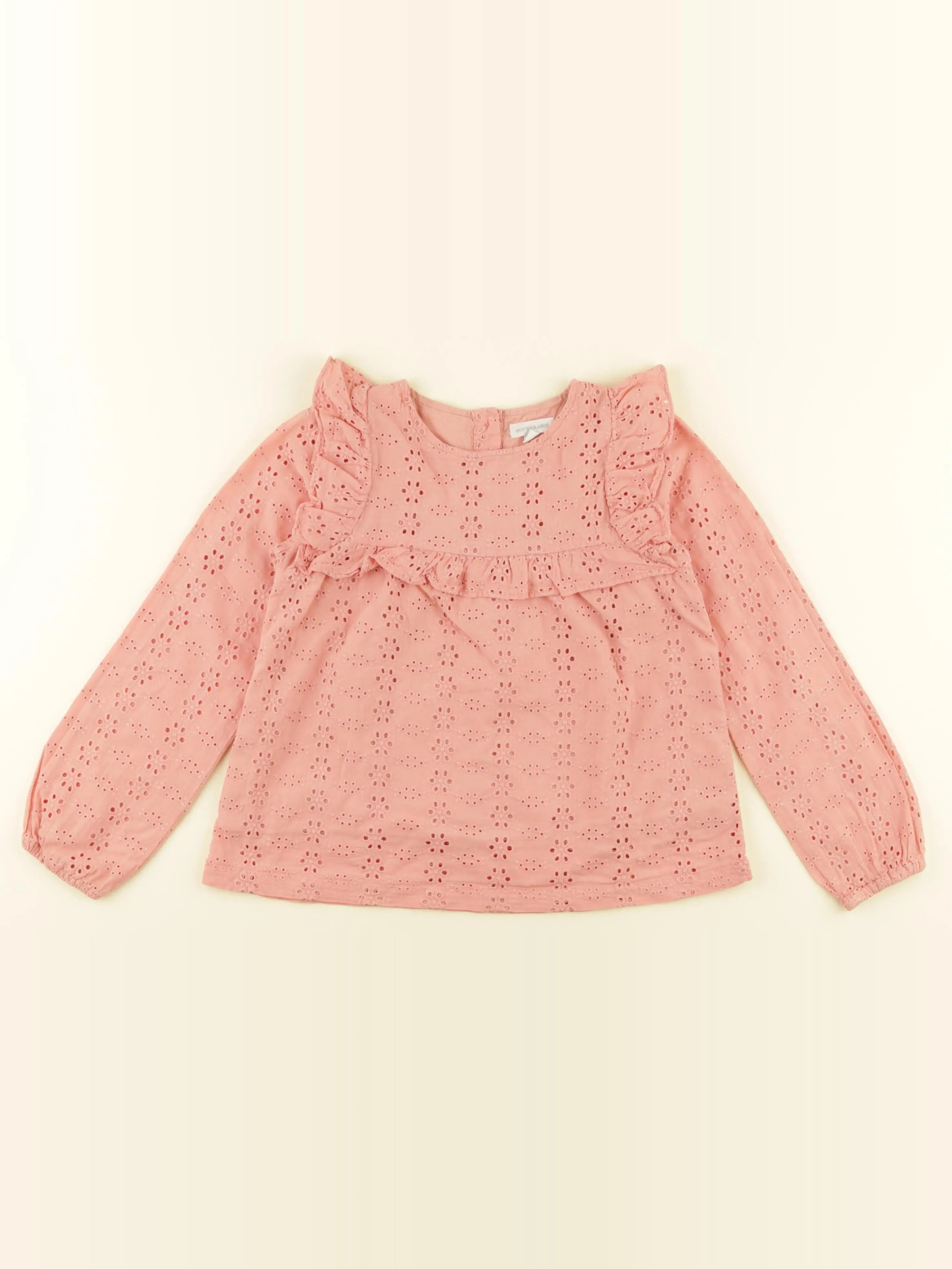 Vertbaudet - blouse rose - 7 ans