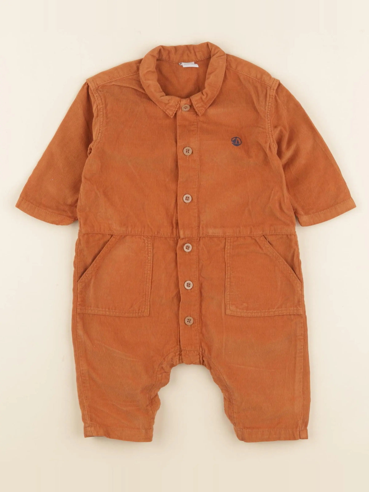Petit Bateau - combinaison marron - 6 mois