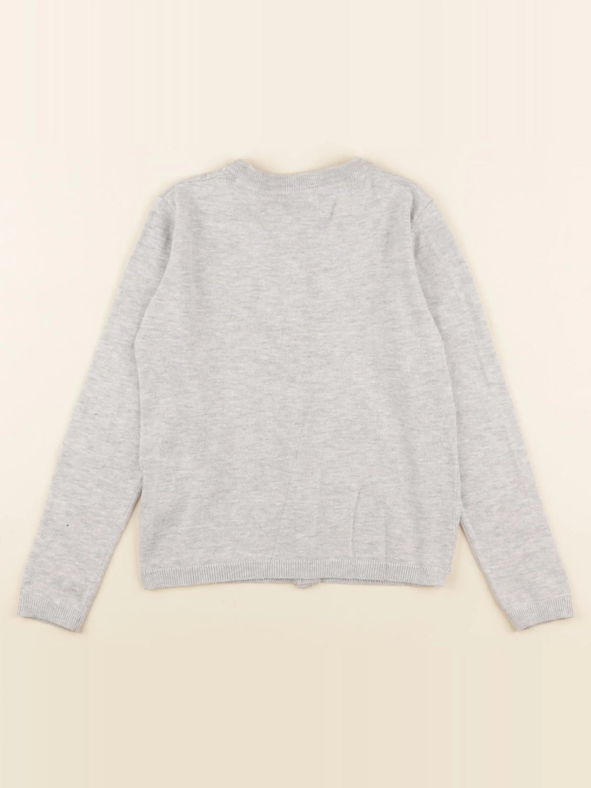 Vertbaudet - gilet gris - 8 ans