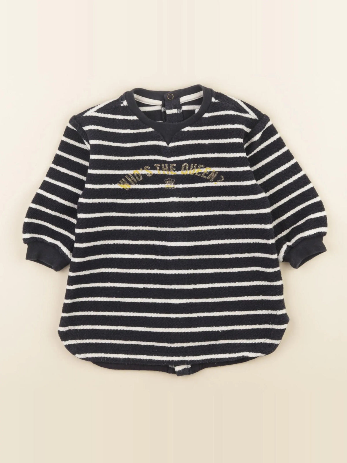 IKKS - robe bleu, blanc, or - 18 mois