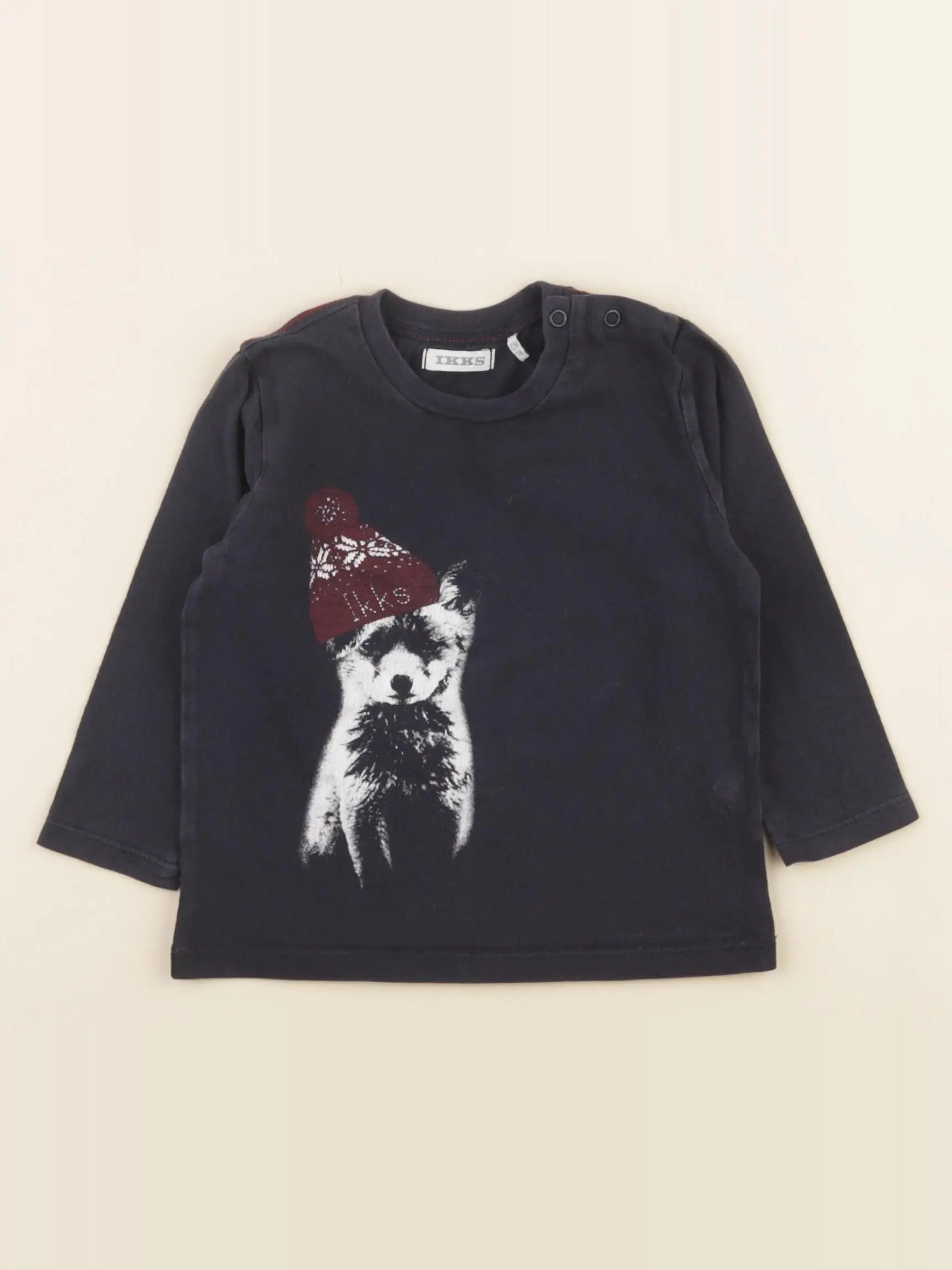 IKKS - tee-shirt bleu - 12 mois
