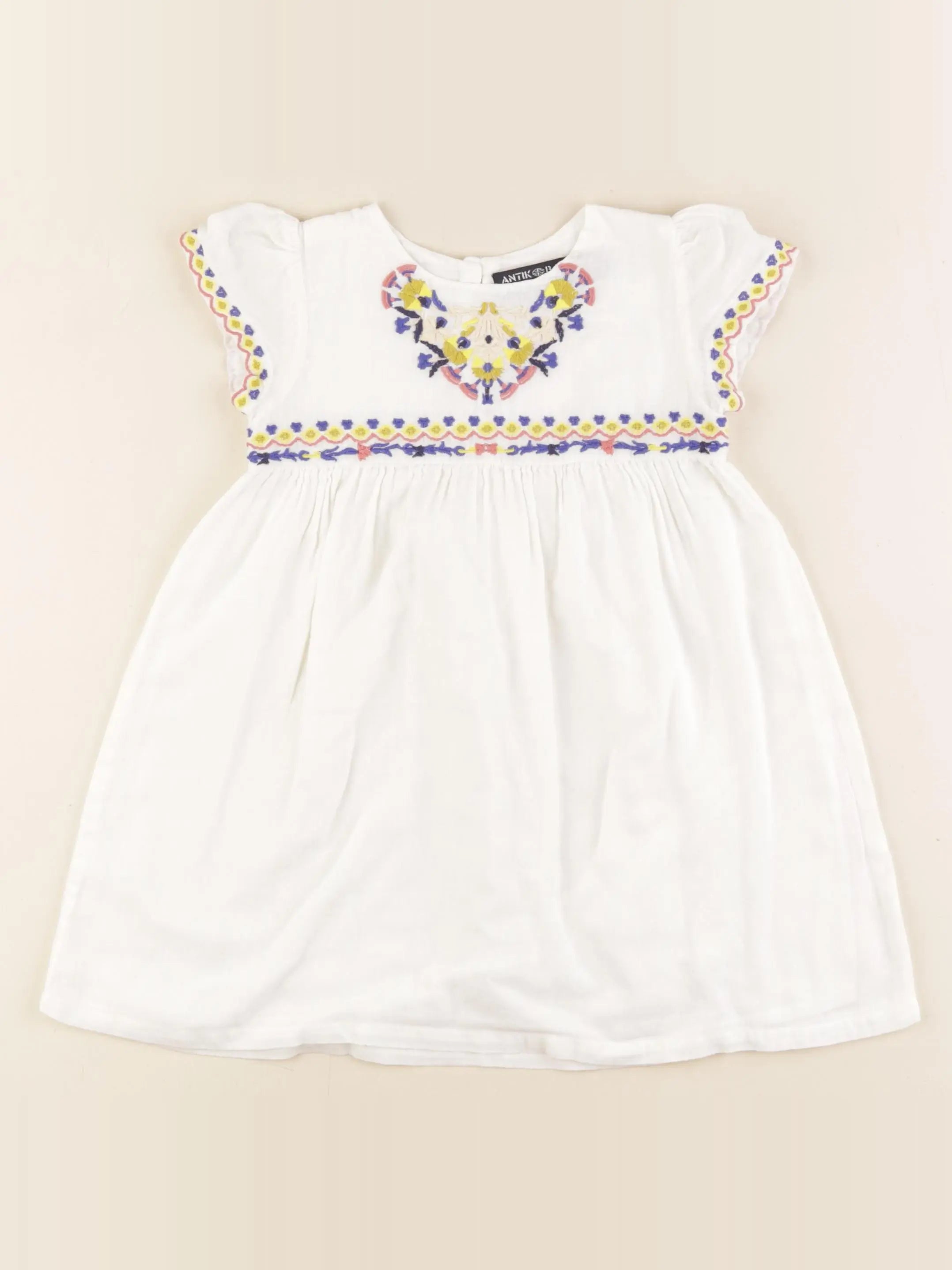 Monoprix - robe blanc - 24/36 mois