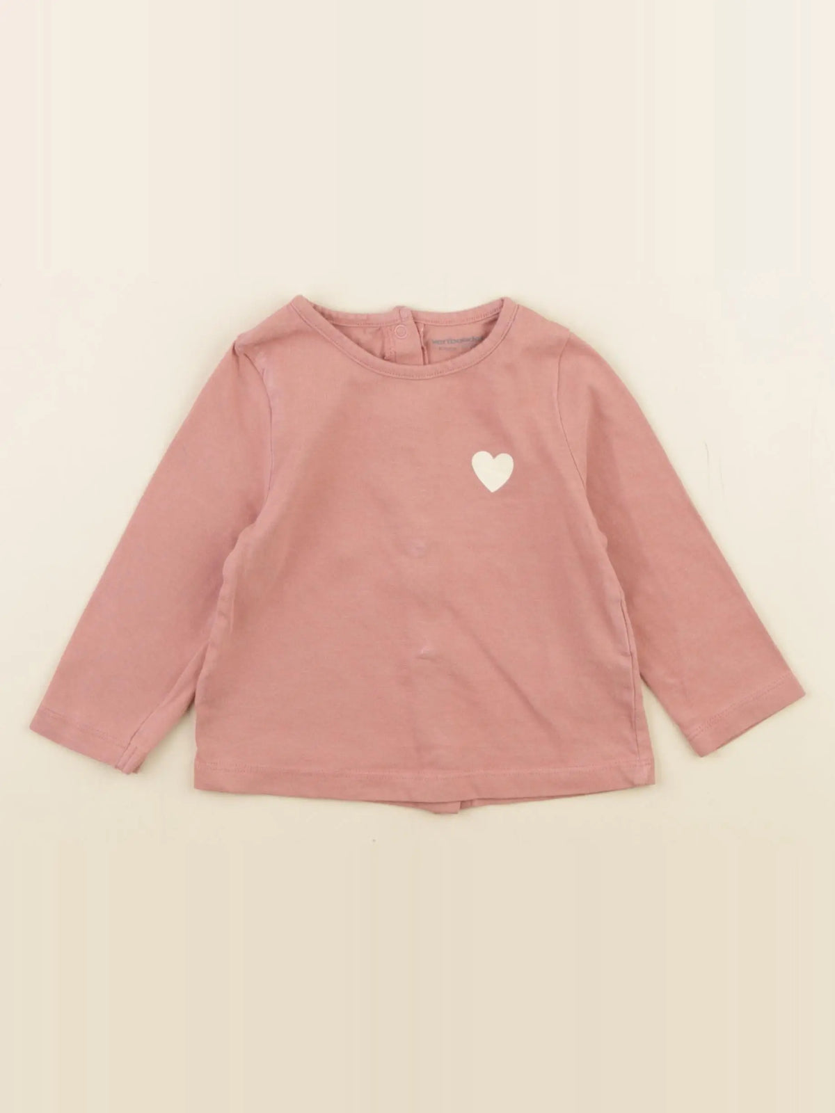Vertbaudet - tee-shirt rose - 6 mois