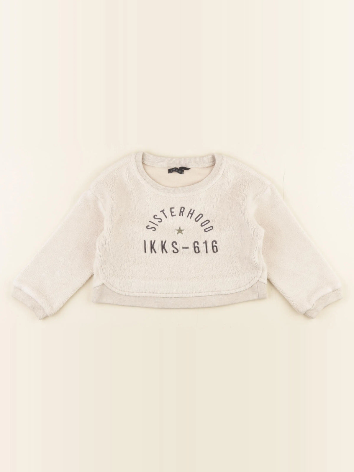 IKKS - sweat beige - 3 ans