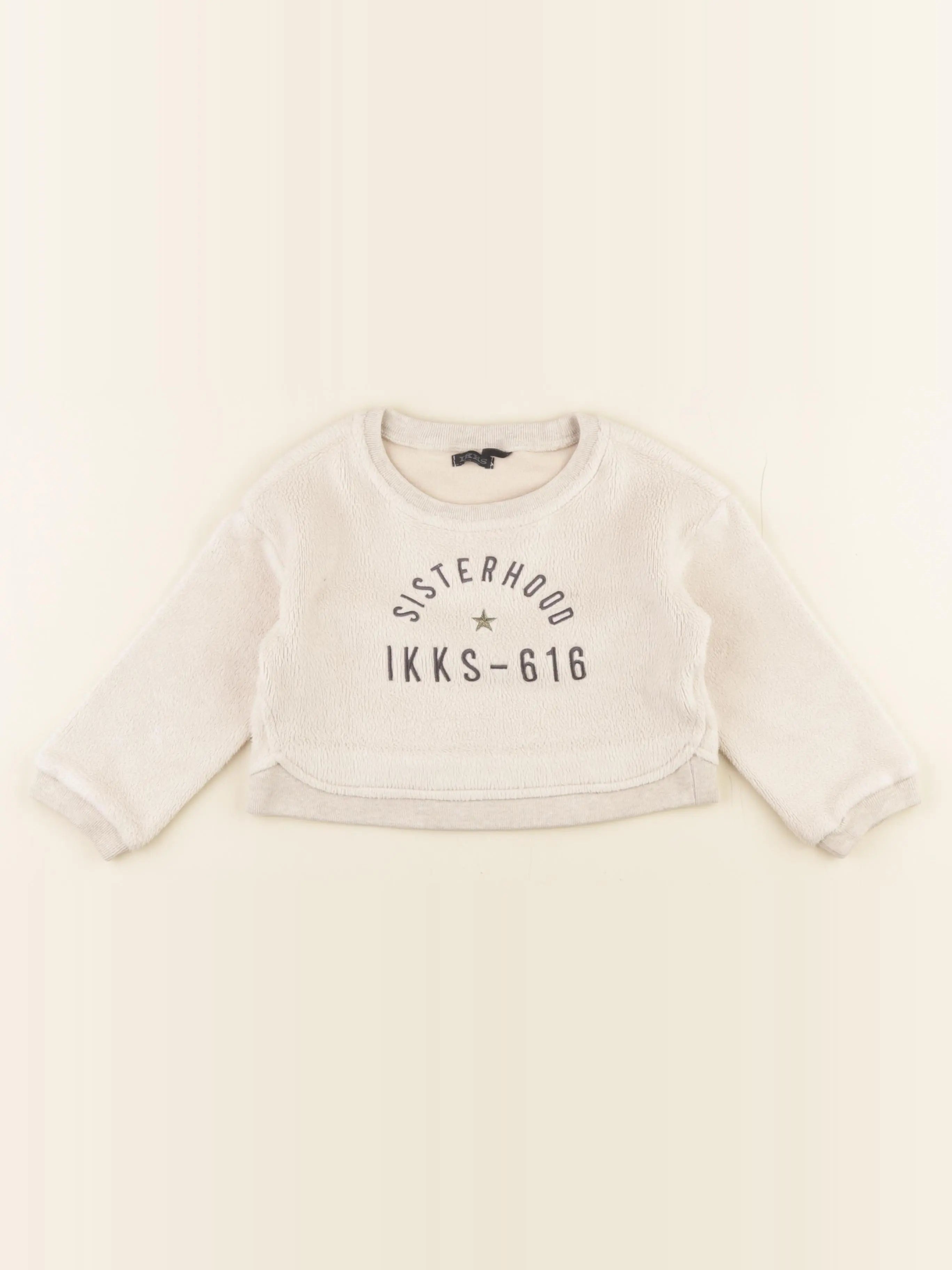 IKKS - sweat beige - 3 ans