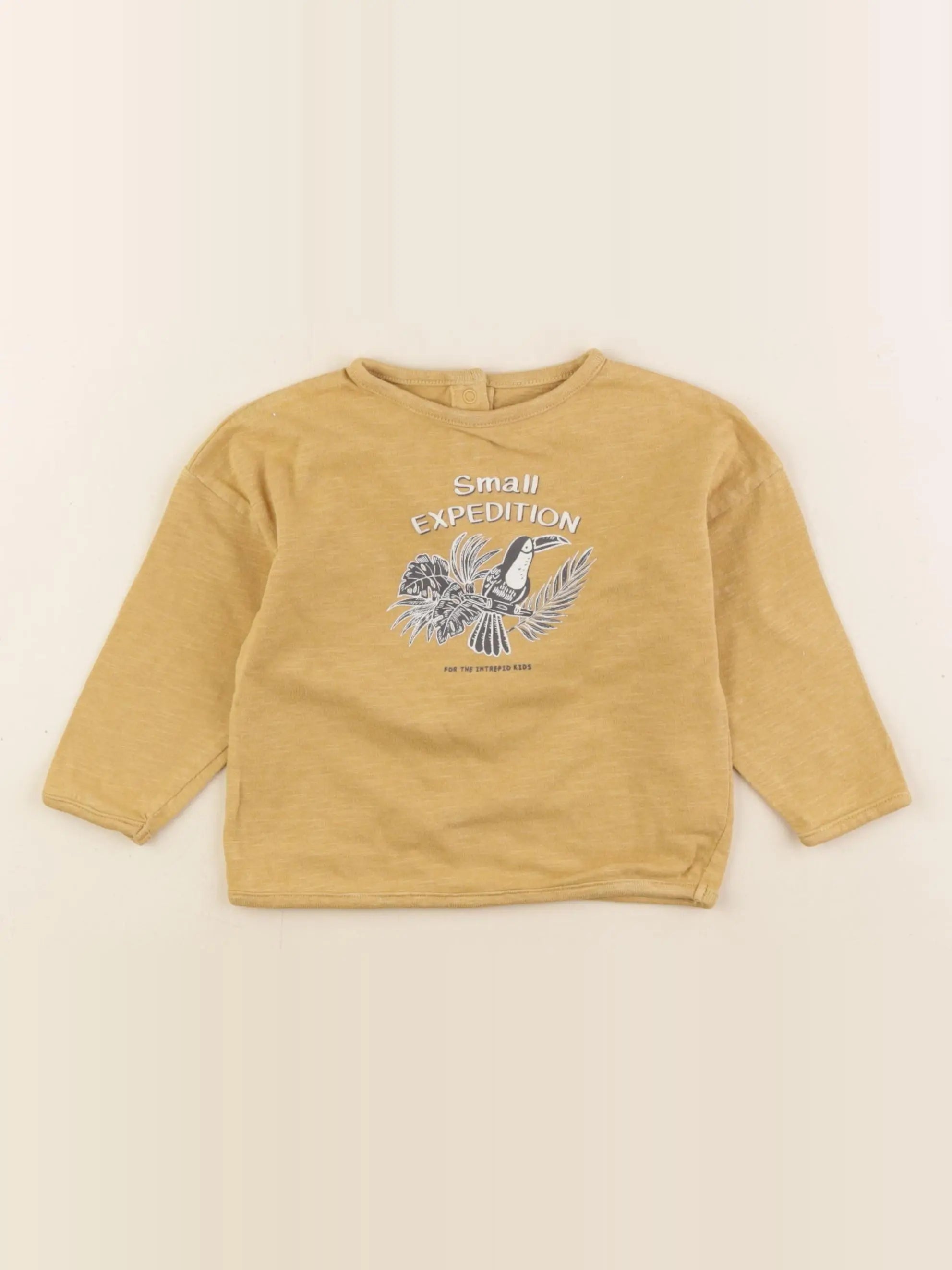 Vertbaudet - tee-shirt jaune - 12 mois