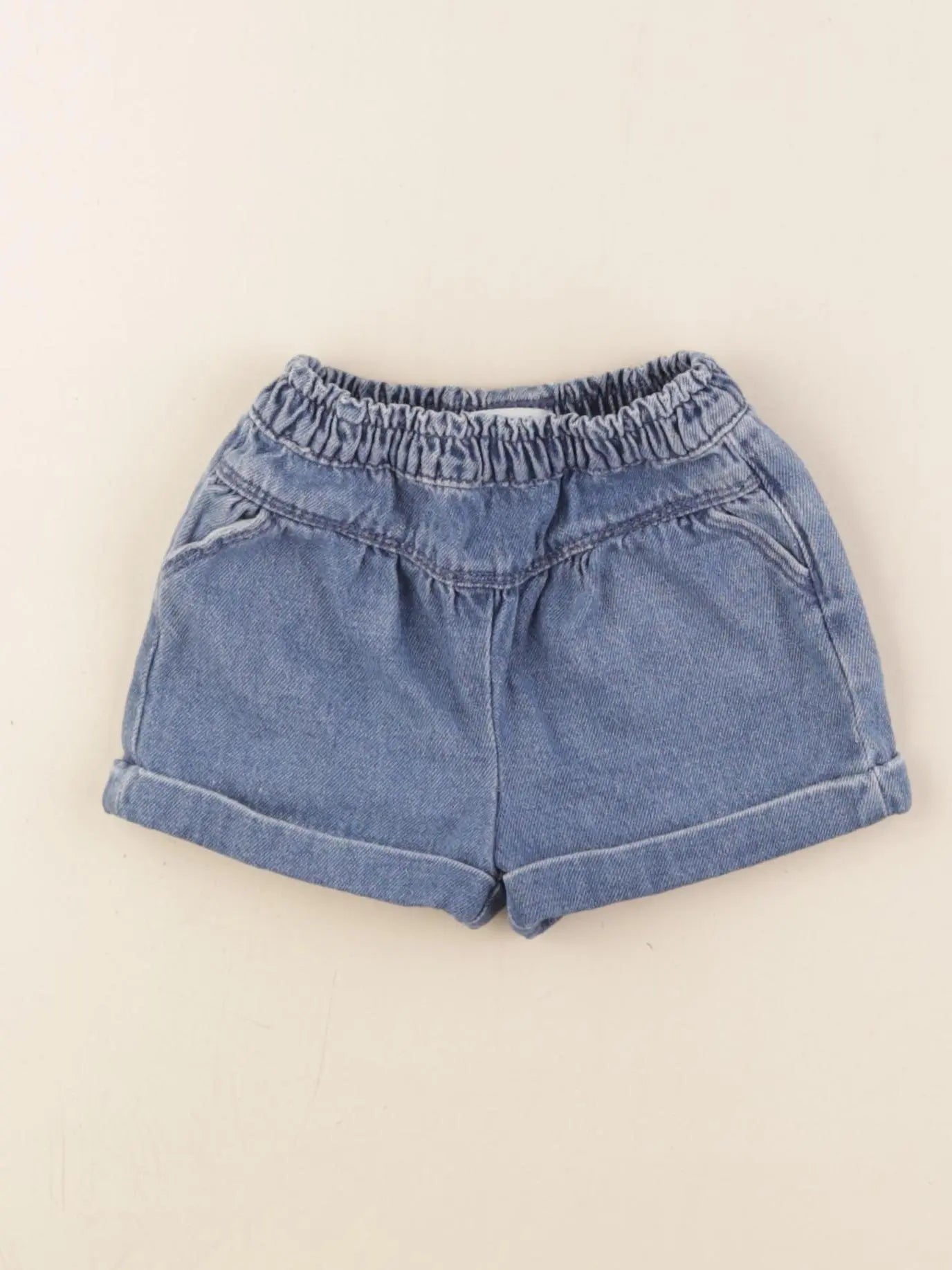 Vertbaudet - short bleu - 6 mois