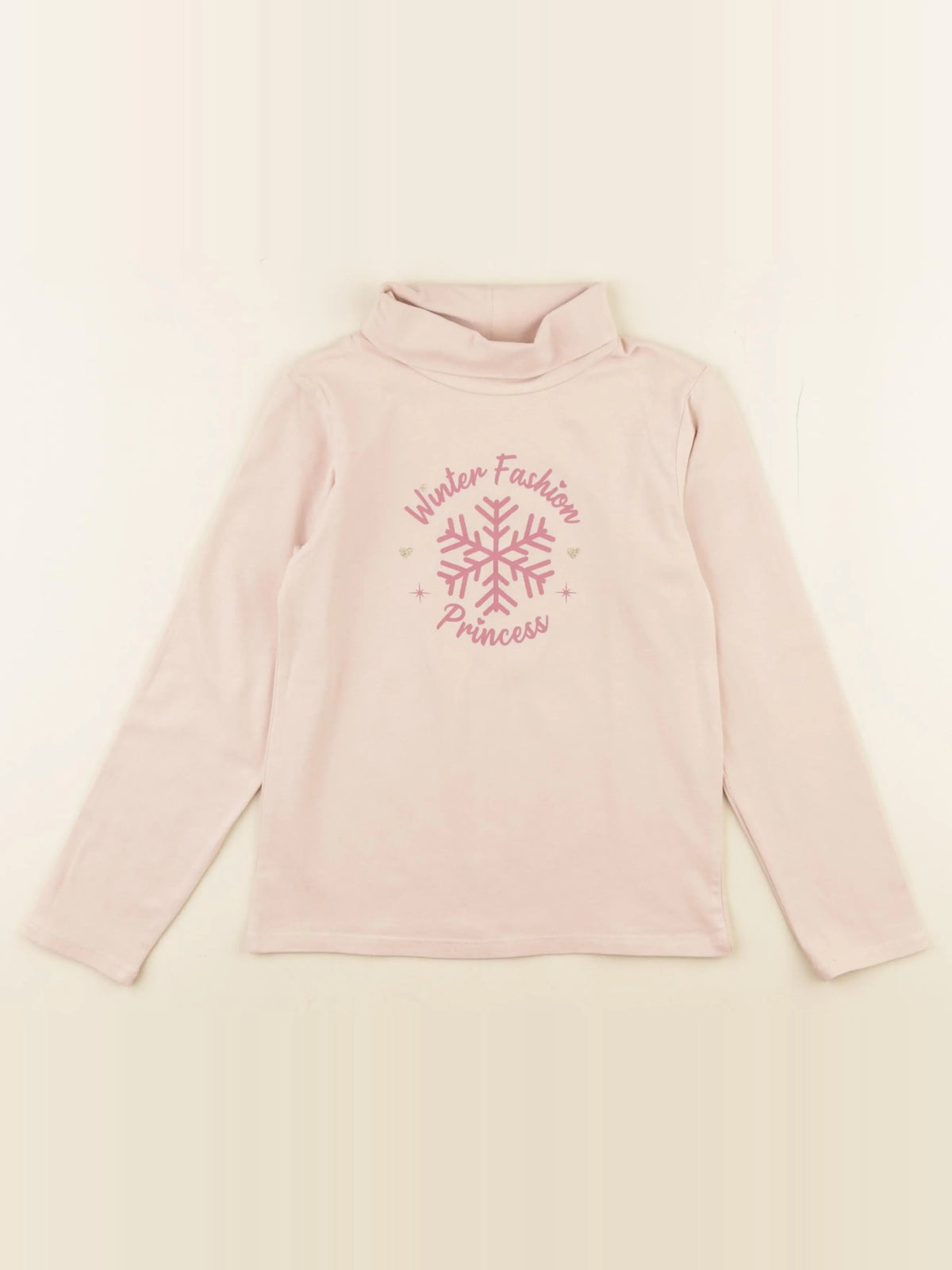 Vertbaudet - sous-pull rose - 8 ans
